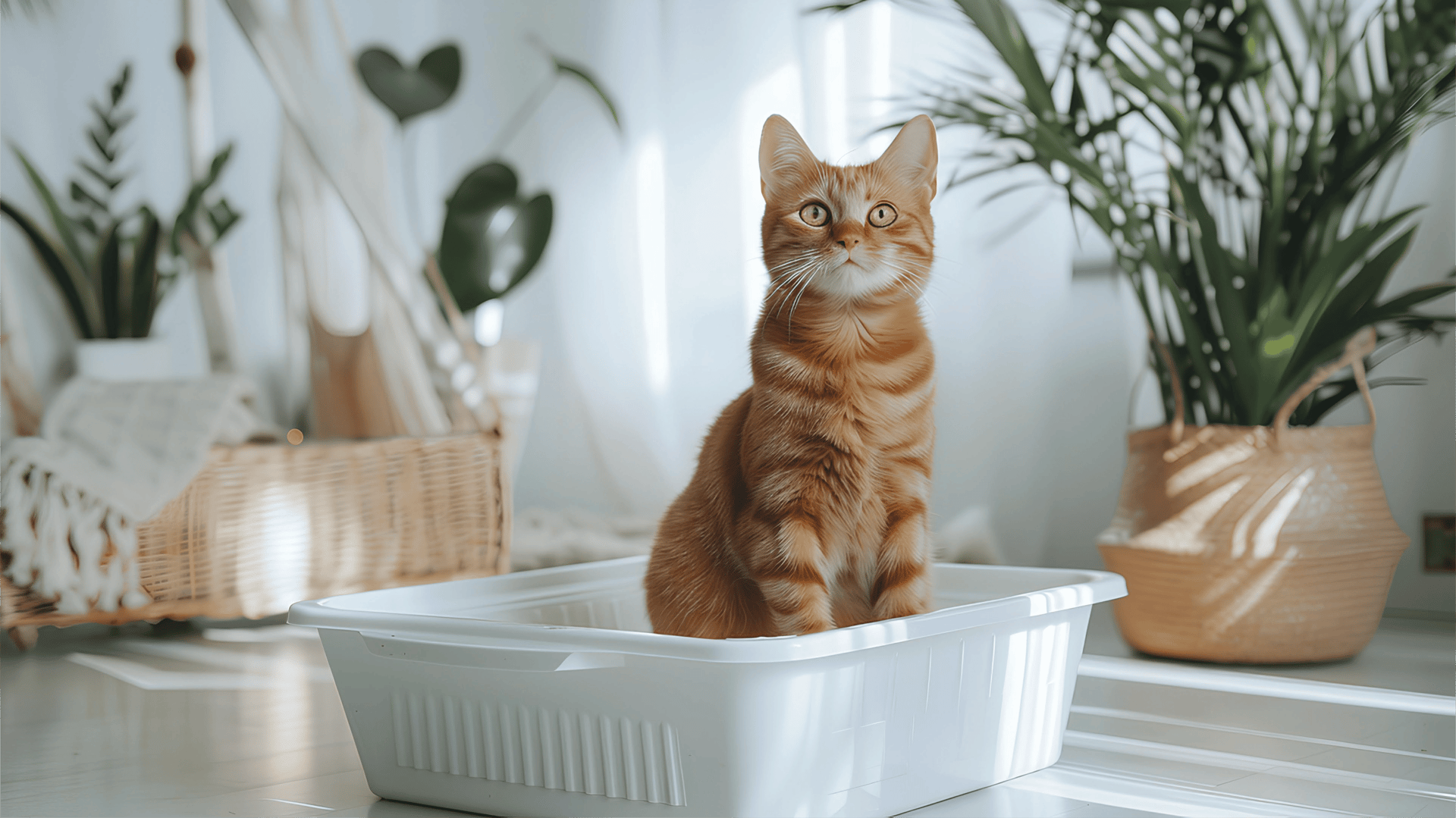 a black and white cat climbing up a tree
