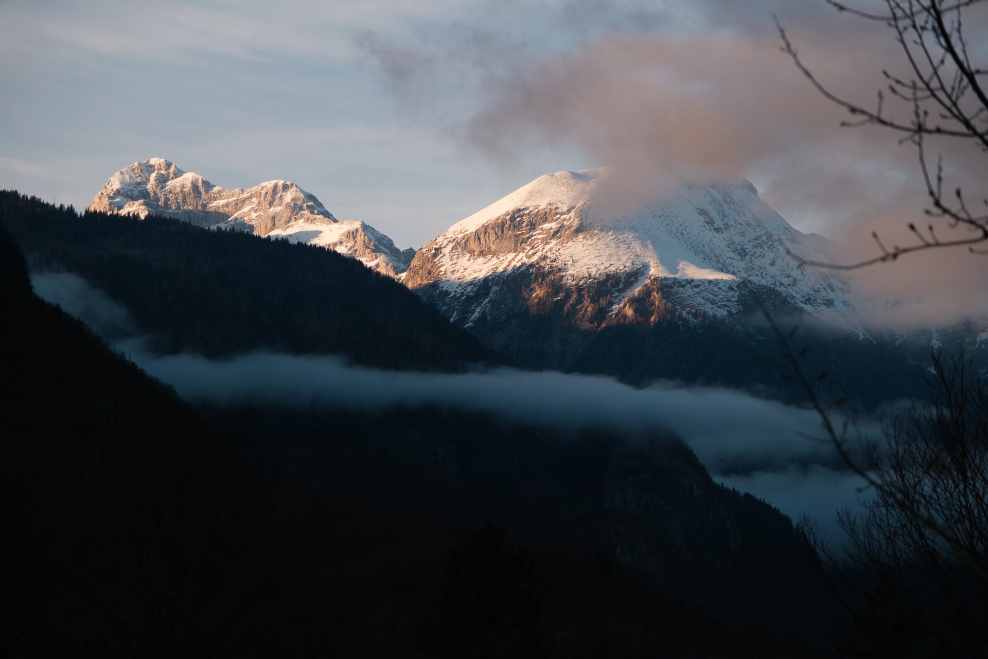 mountain range under blue sky