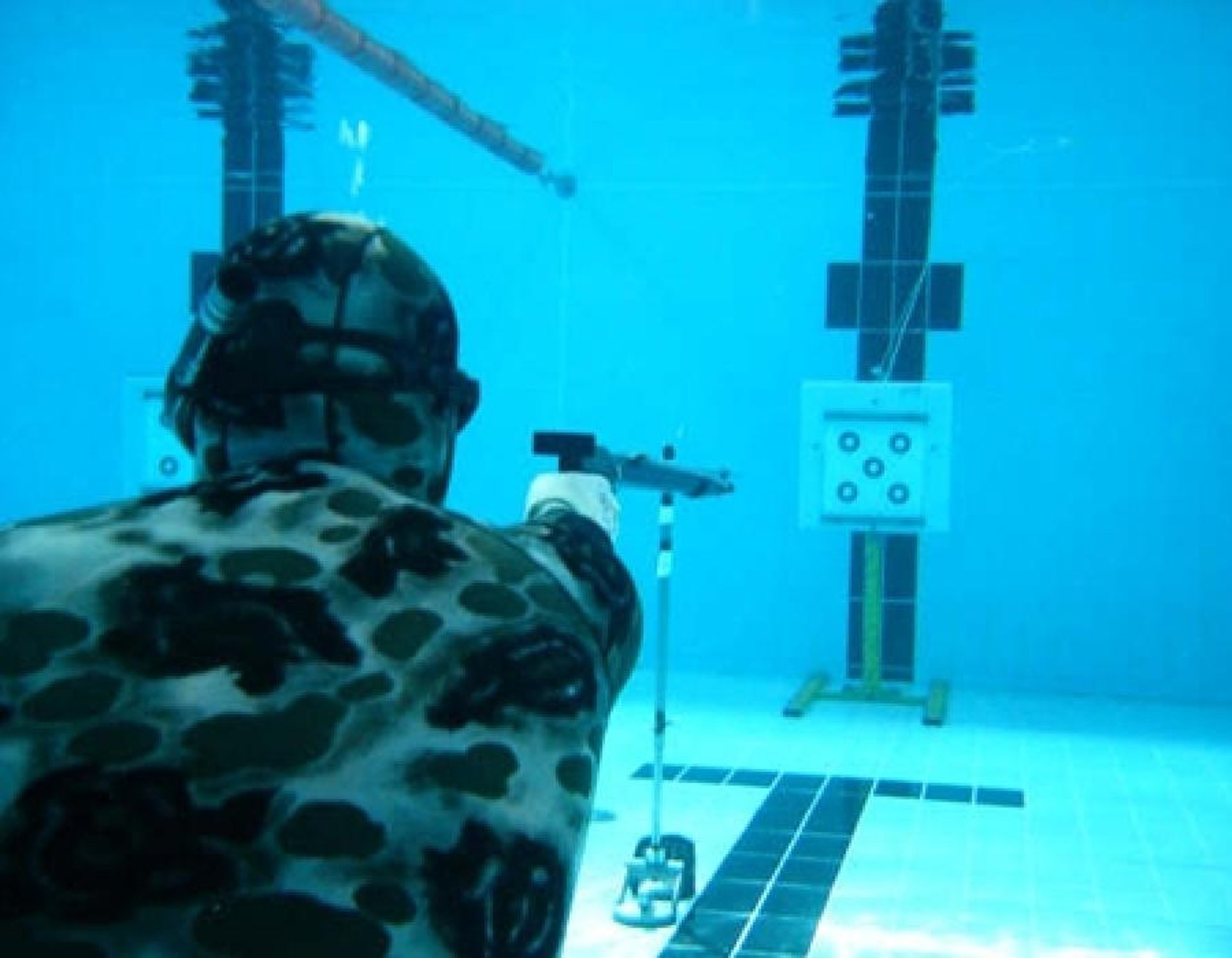 diver under water