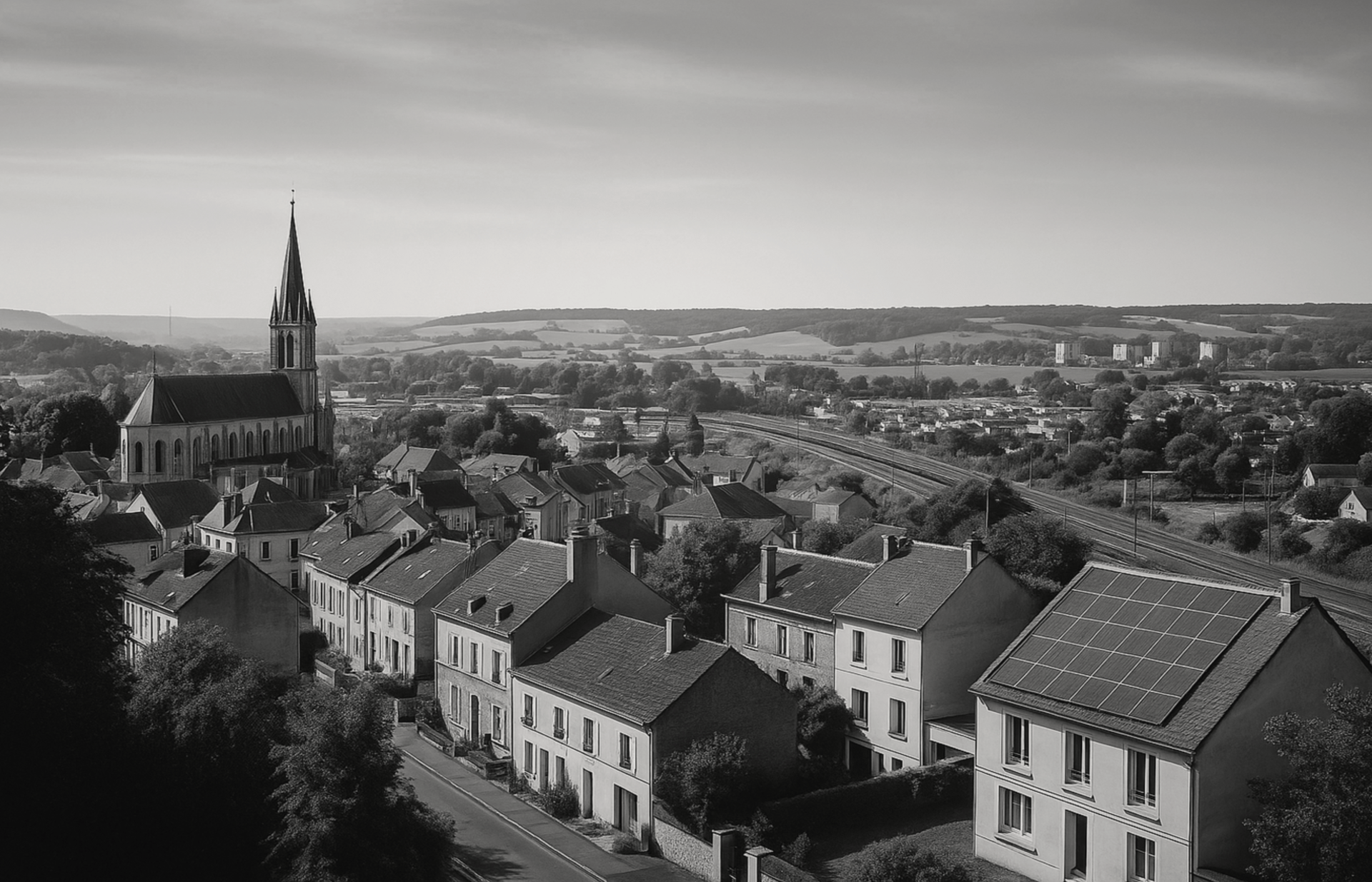 an abstract photo of a curved building with a blue sky in the background