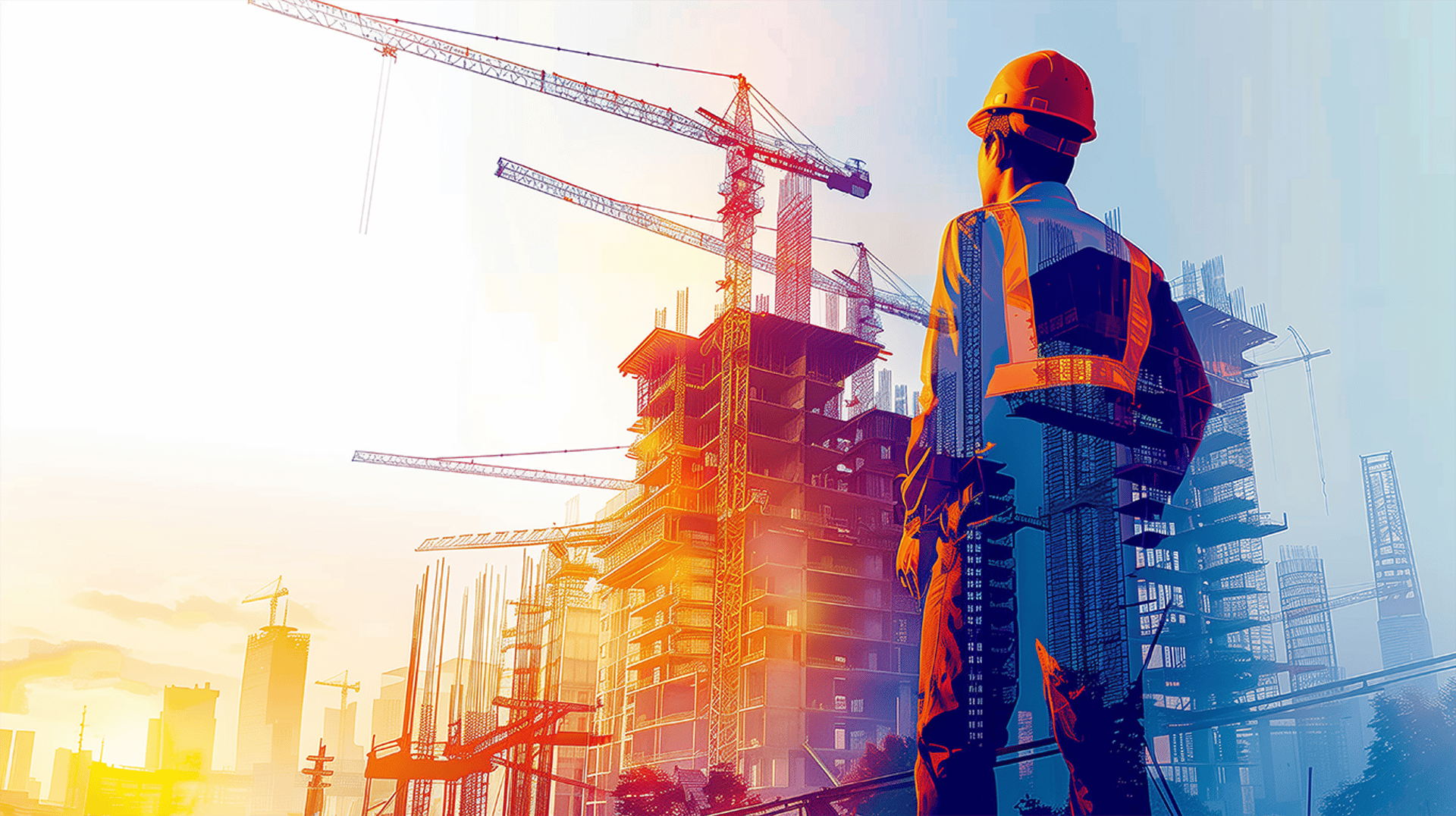 five yellow hard hats on gray surface