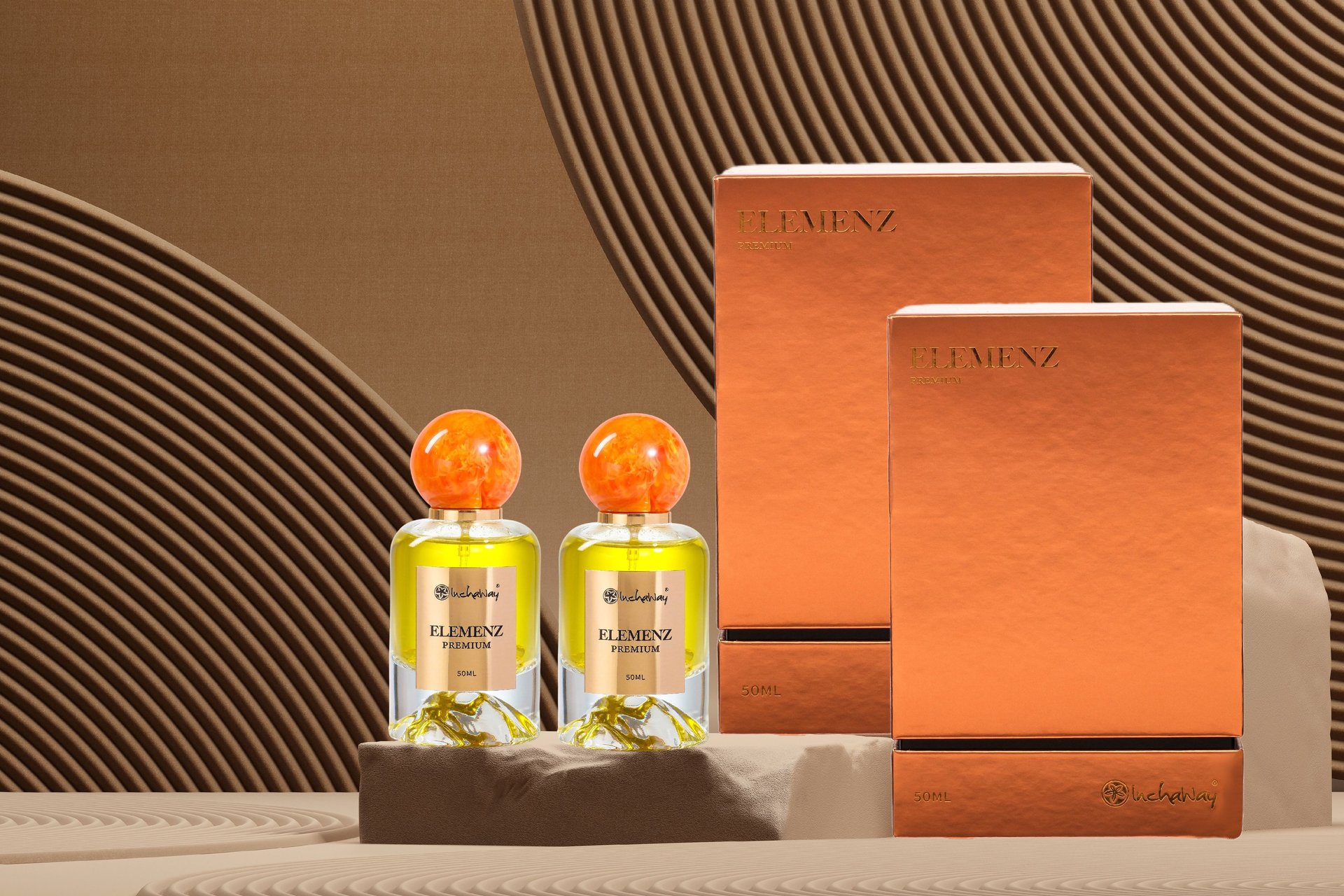 an abstract photo of a curved building with a blue sky in the background