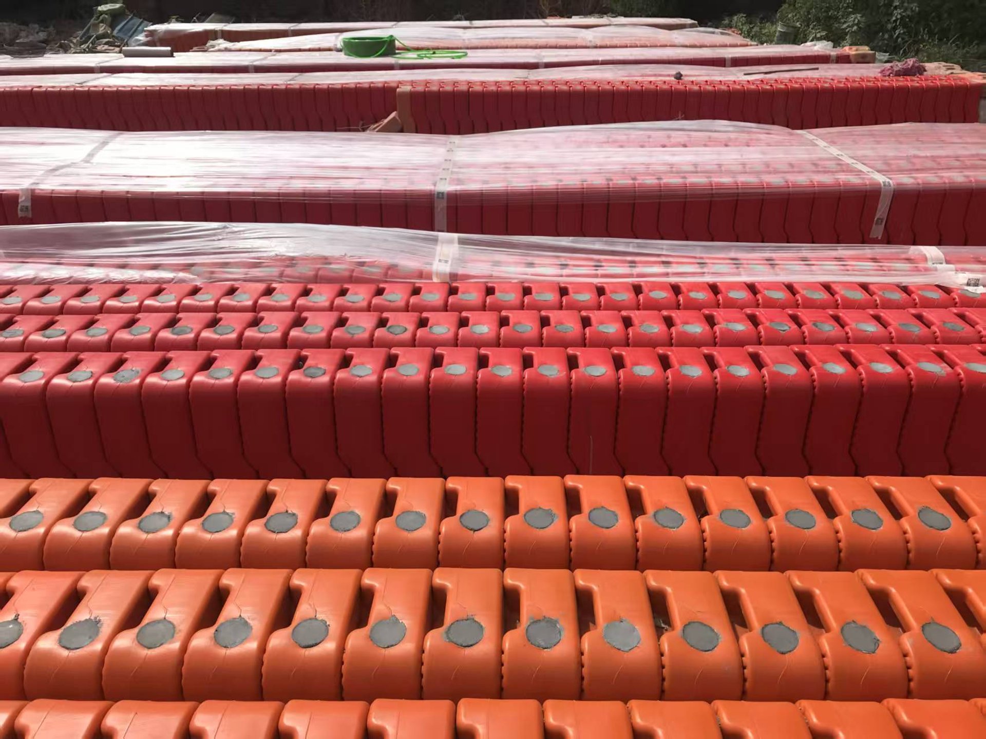 an abstract photo of a curved building with a blue sky in the background