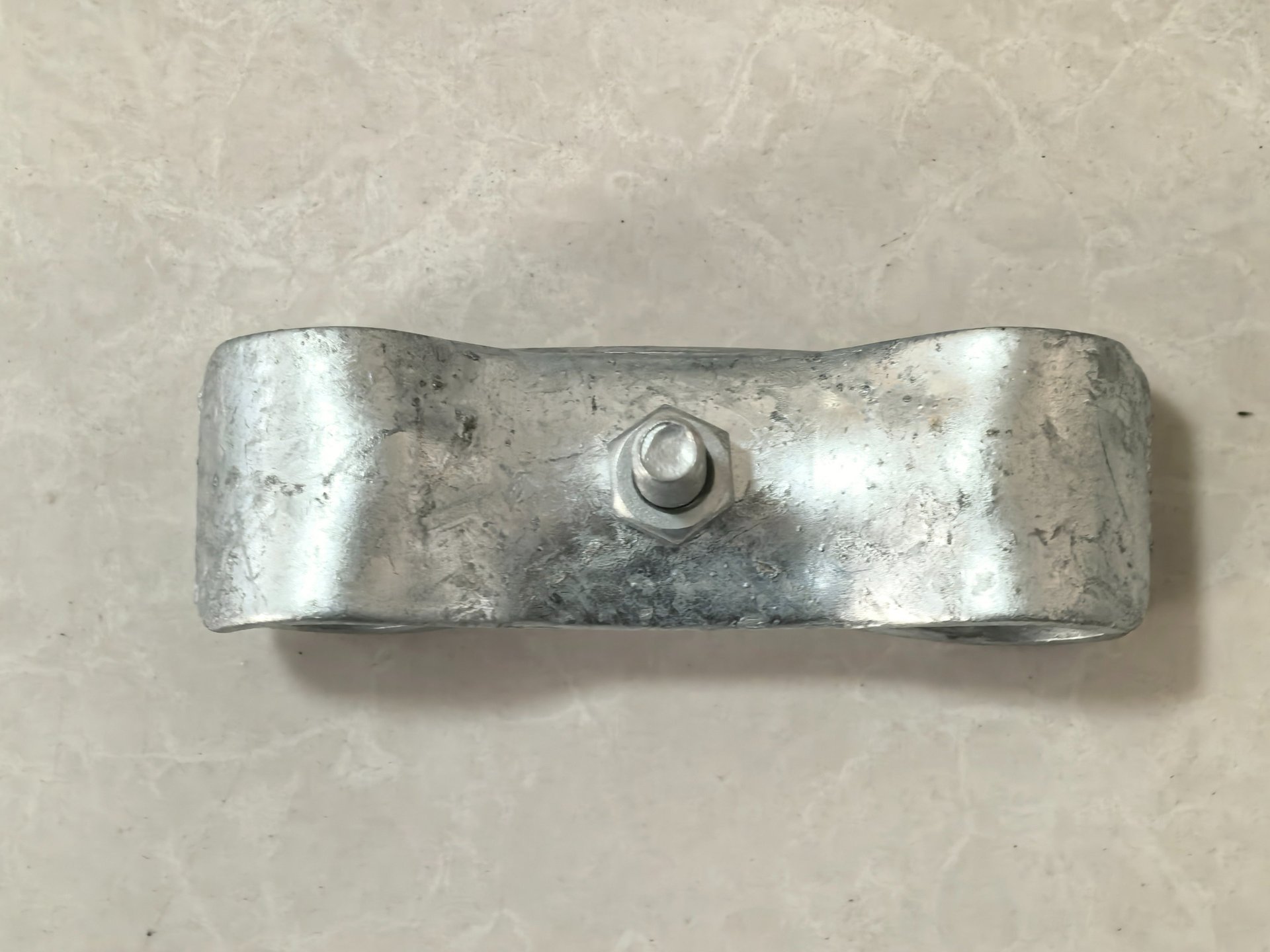 an abstract photo of a curved building with a blue sky in the background