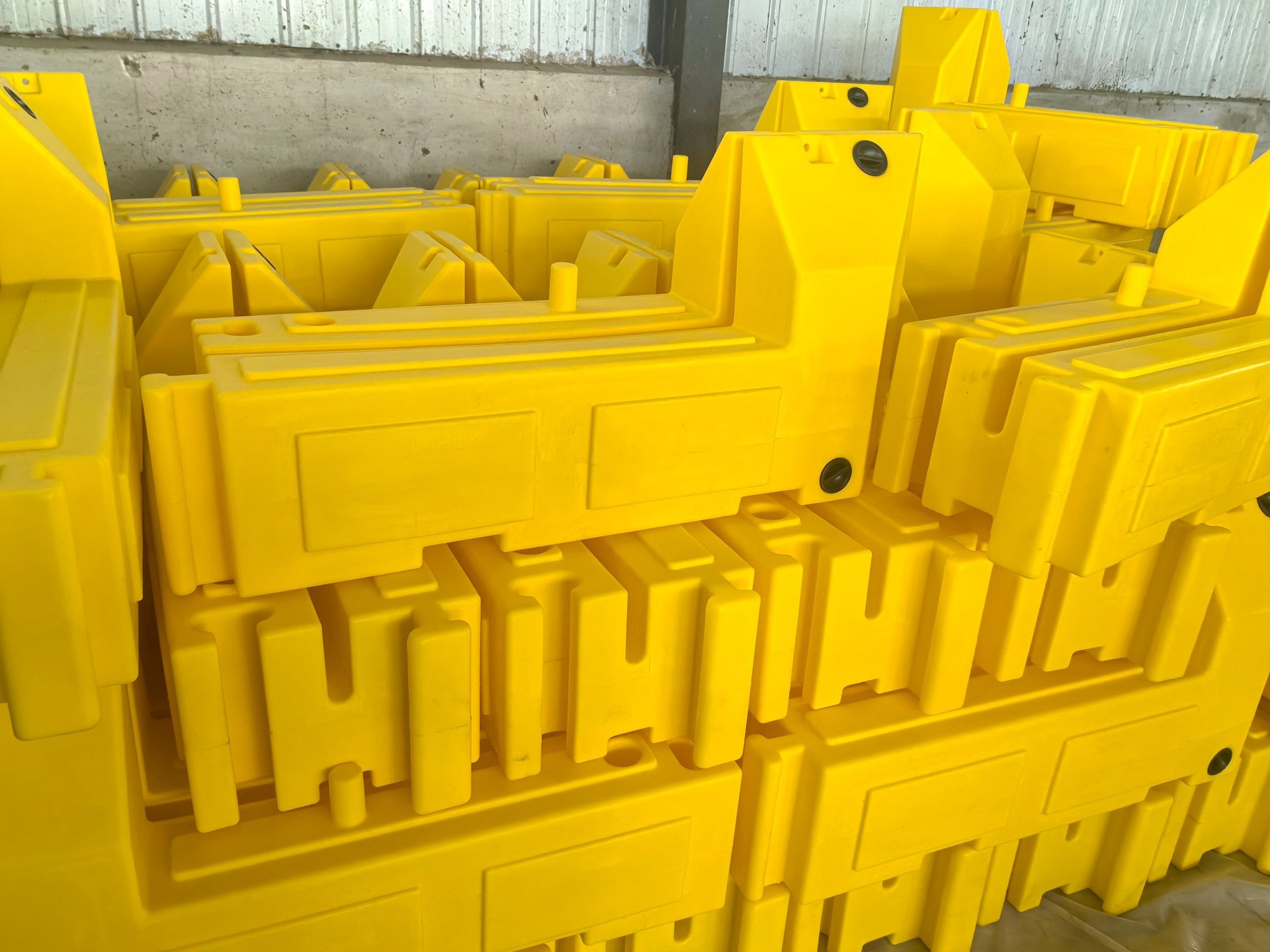 an abstract photo of a curved building with a blue sky in the background