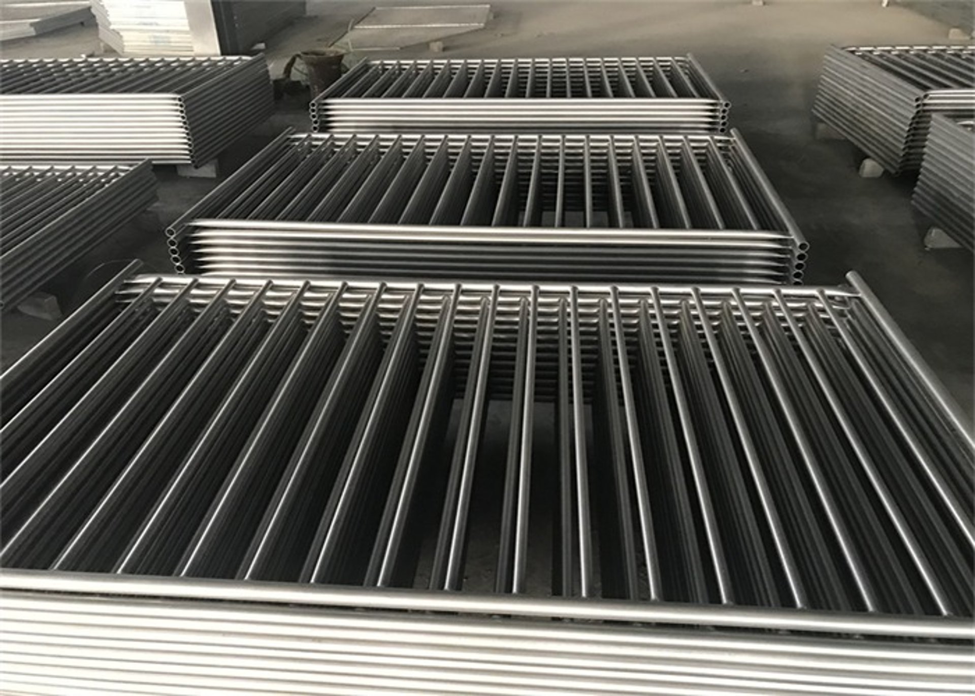 an abstract photo of a curved building with a blue sky in the background