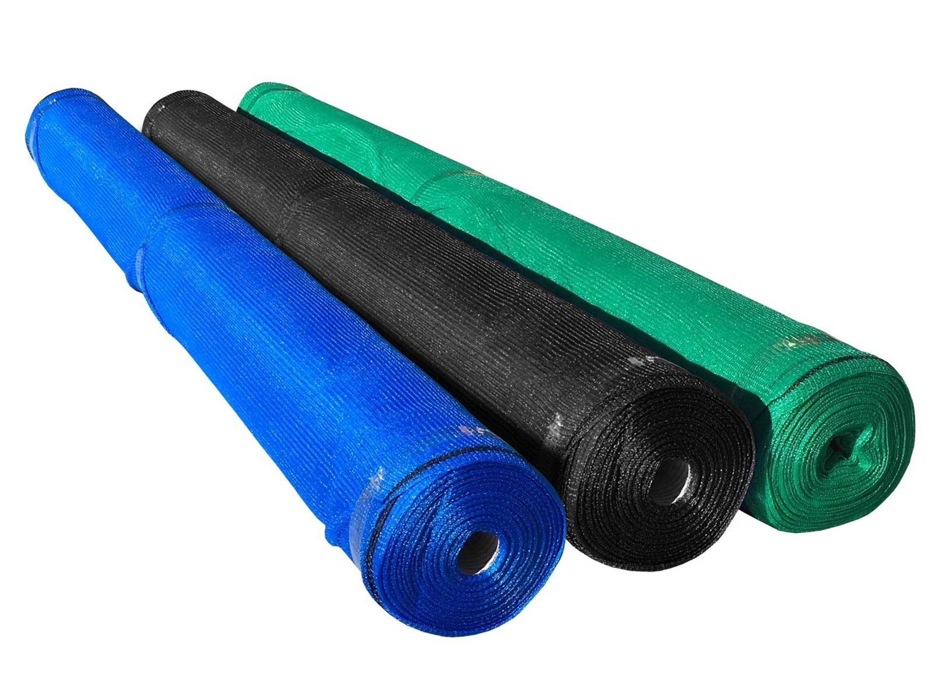 an abstract photo of a curved building with a blue sky in the background