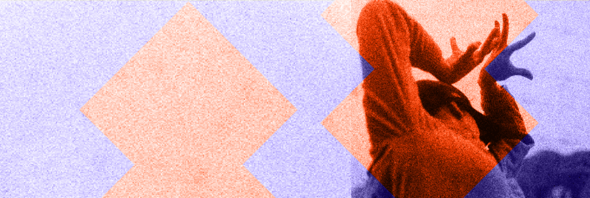 person holding blue and red paper