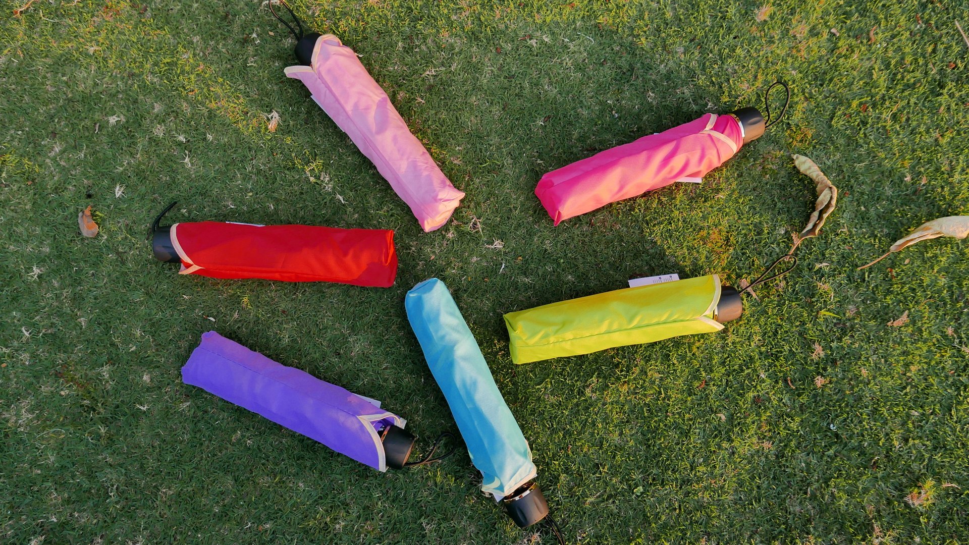 assorted-color floating umbrella lot near building