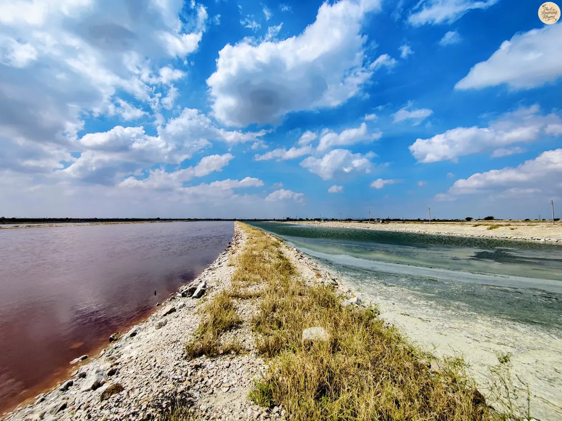 India's largest lake, Sambhar salt lake, Rajasthan, 