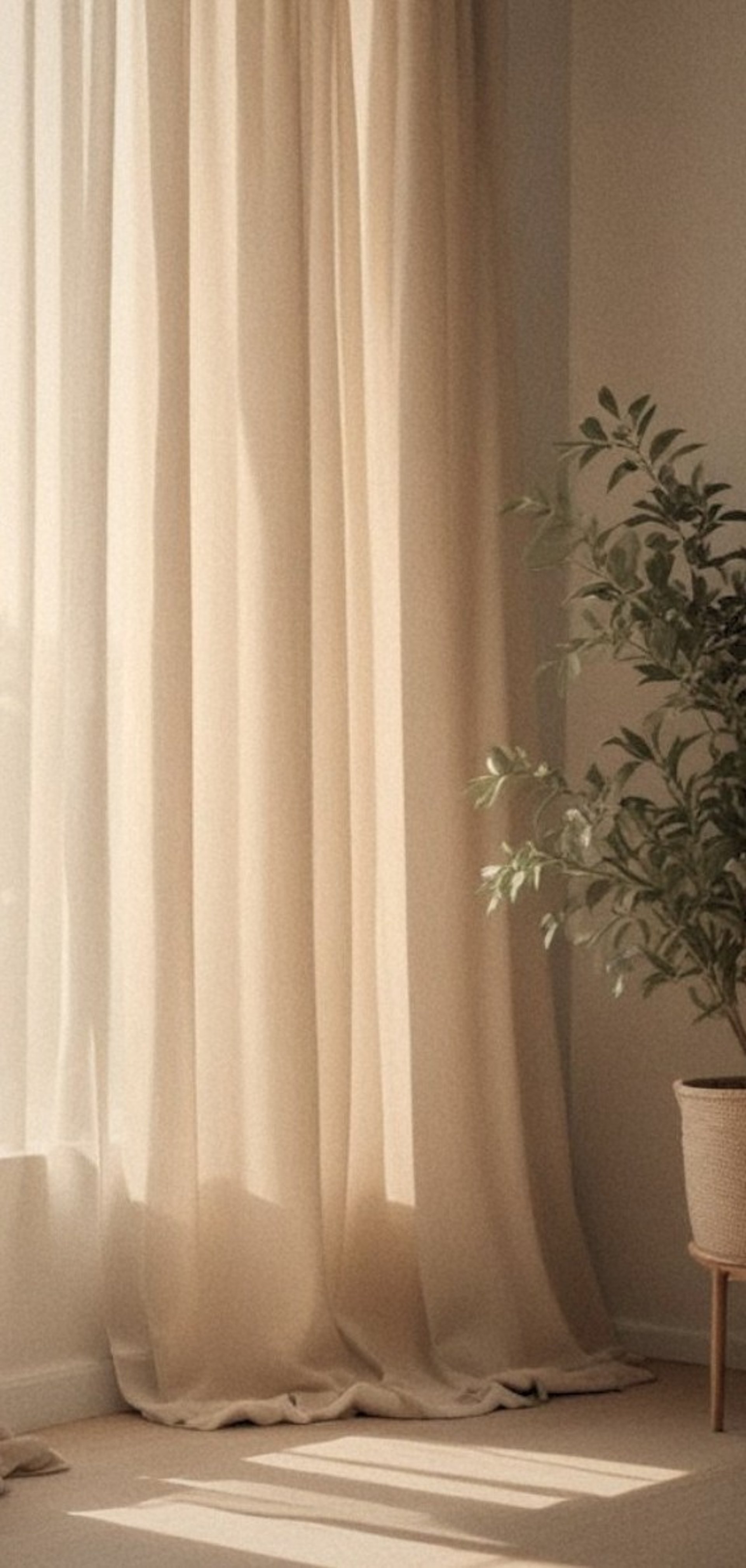 A light shines on two blocks of concrete