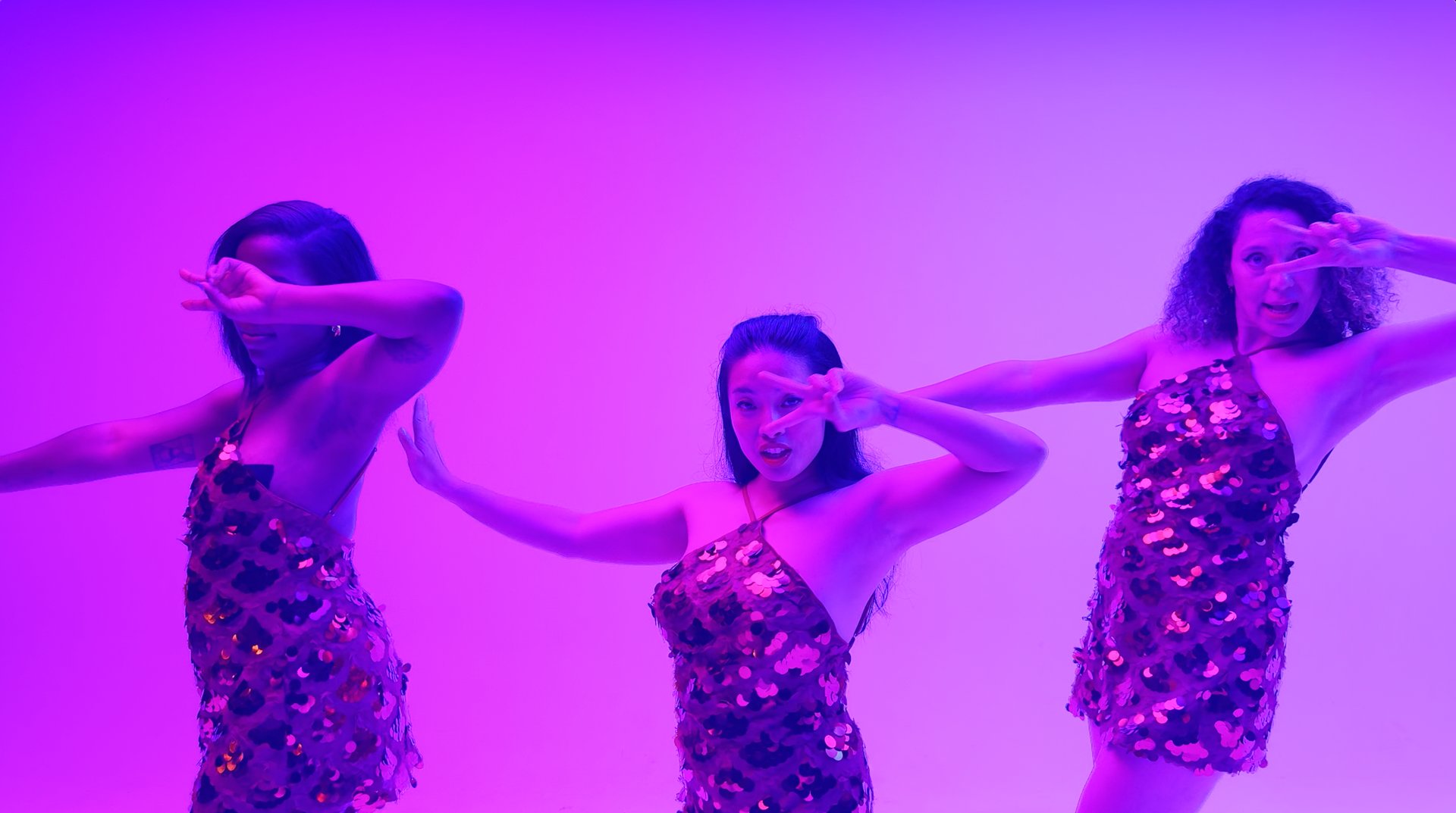 an abstract photo of a curved building with a blue sky in the background