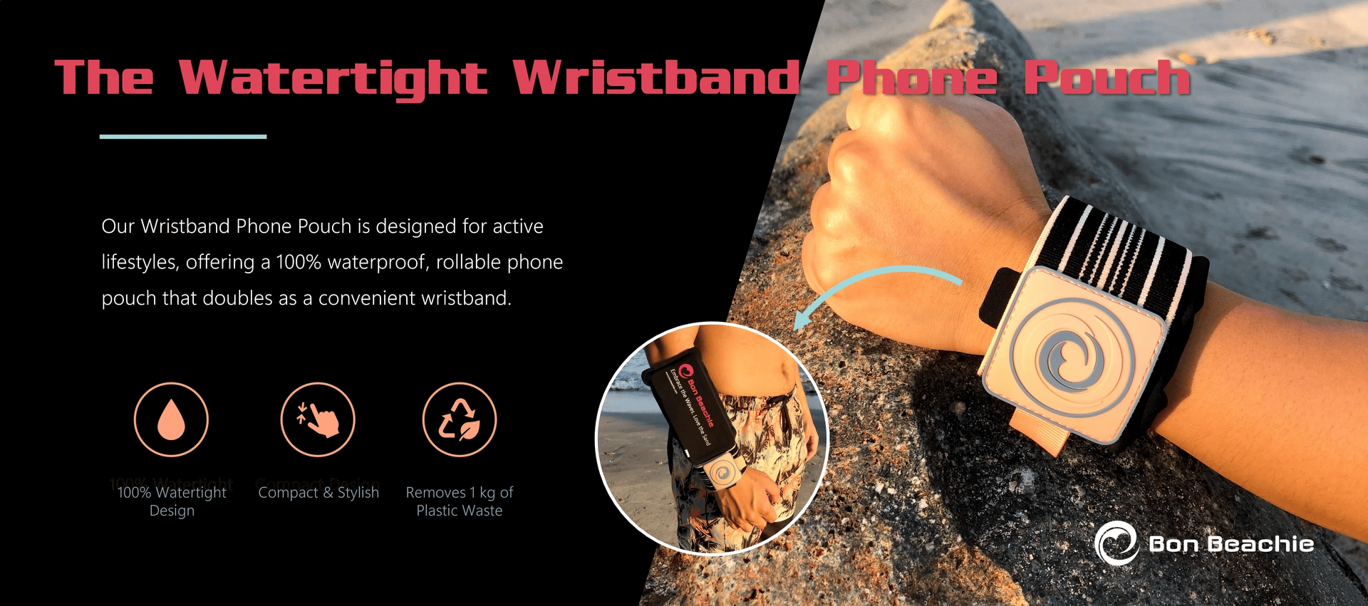 Watertight Wristband Phone Pouch