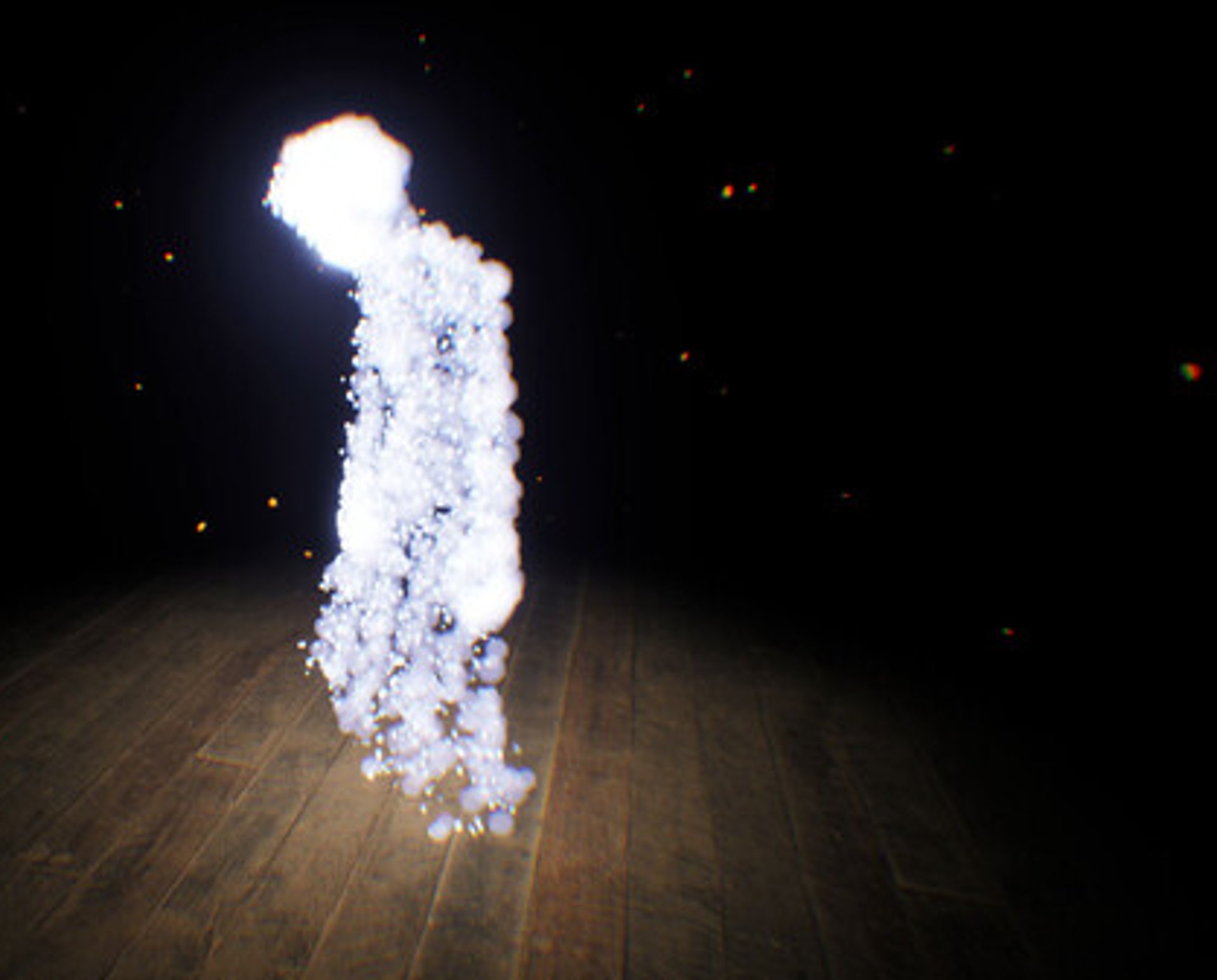 Coded Black gameplay screenshot showing an individual glowing figure.