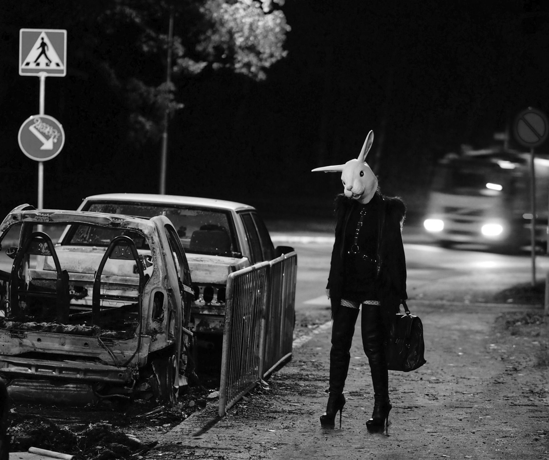 round black chronograph watch