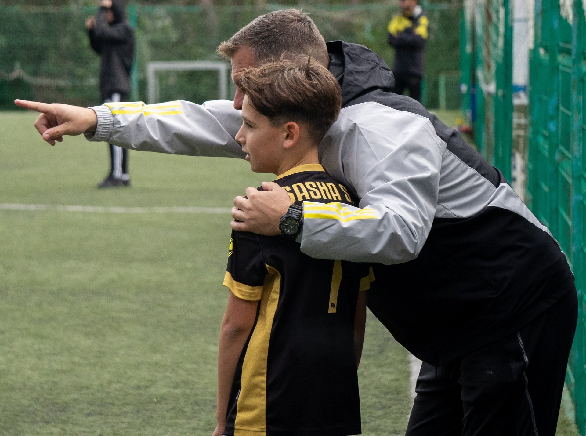 turned on field lights