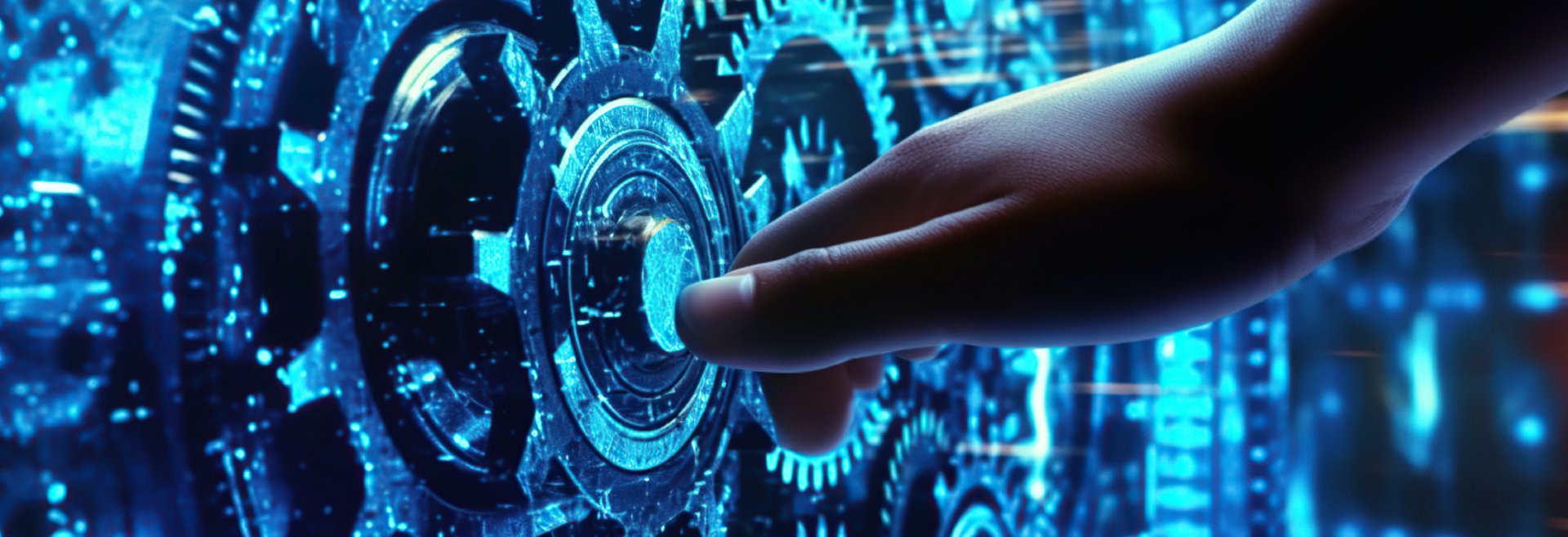 an abstract photo of a curved building with a blue sky in the background