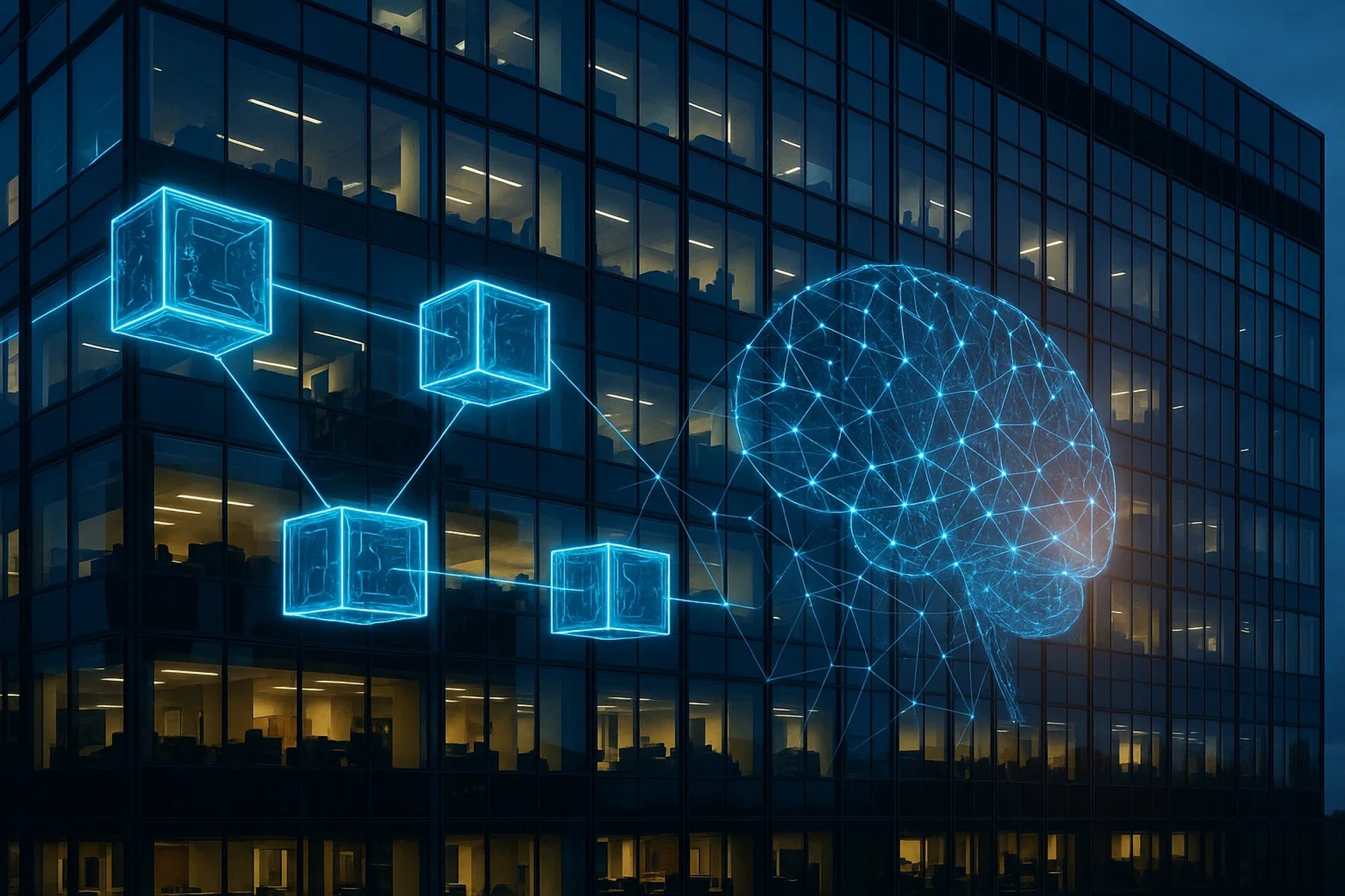 a computer keyboard with a blue light on it