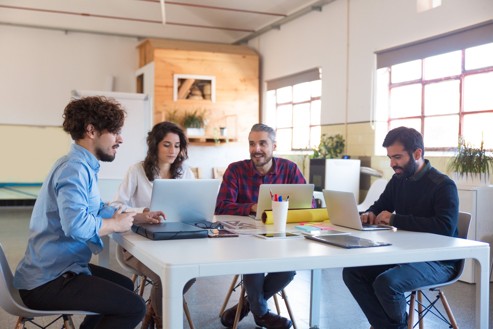 black and brown leather padded tub sofa