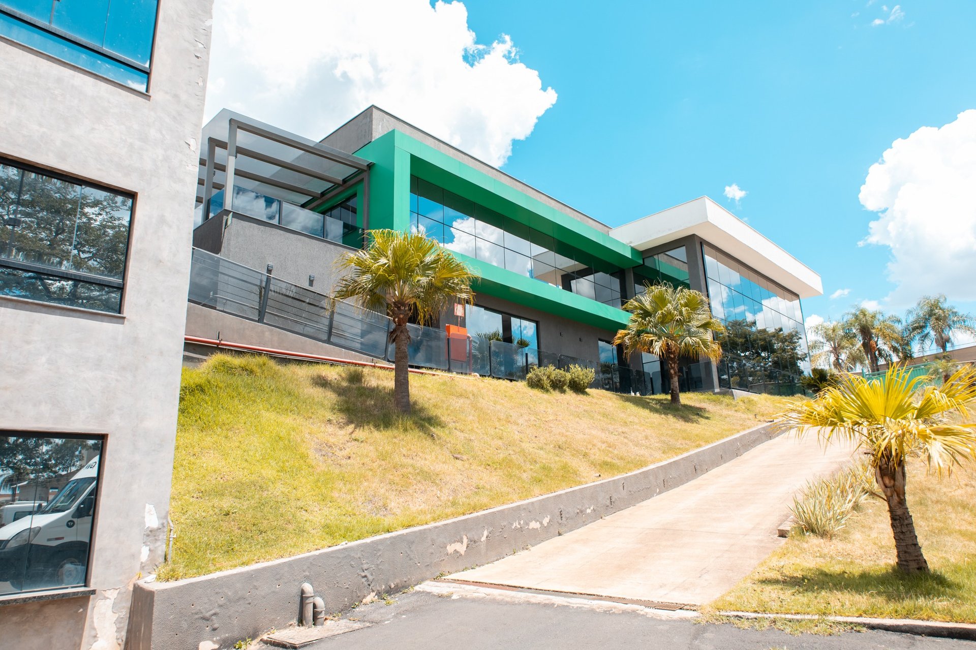 black and brown leather padded tub sofa