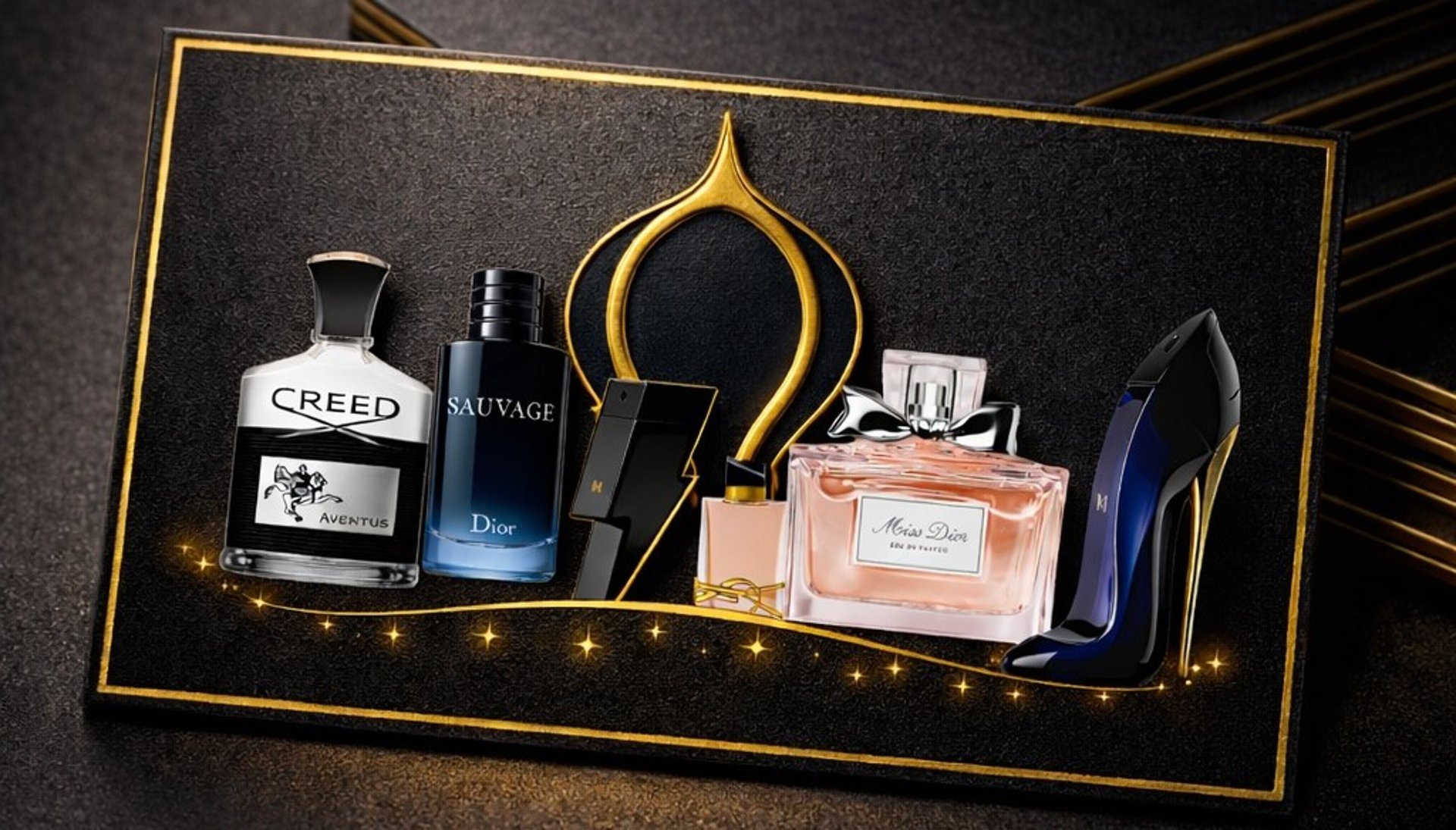 black and white calvin klein perfume bottle