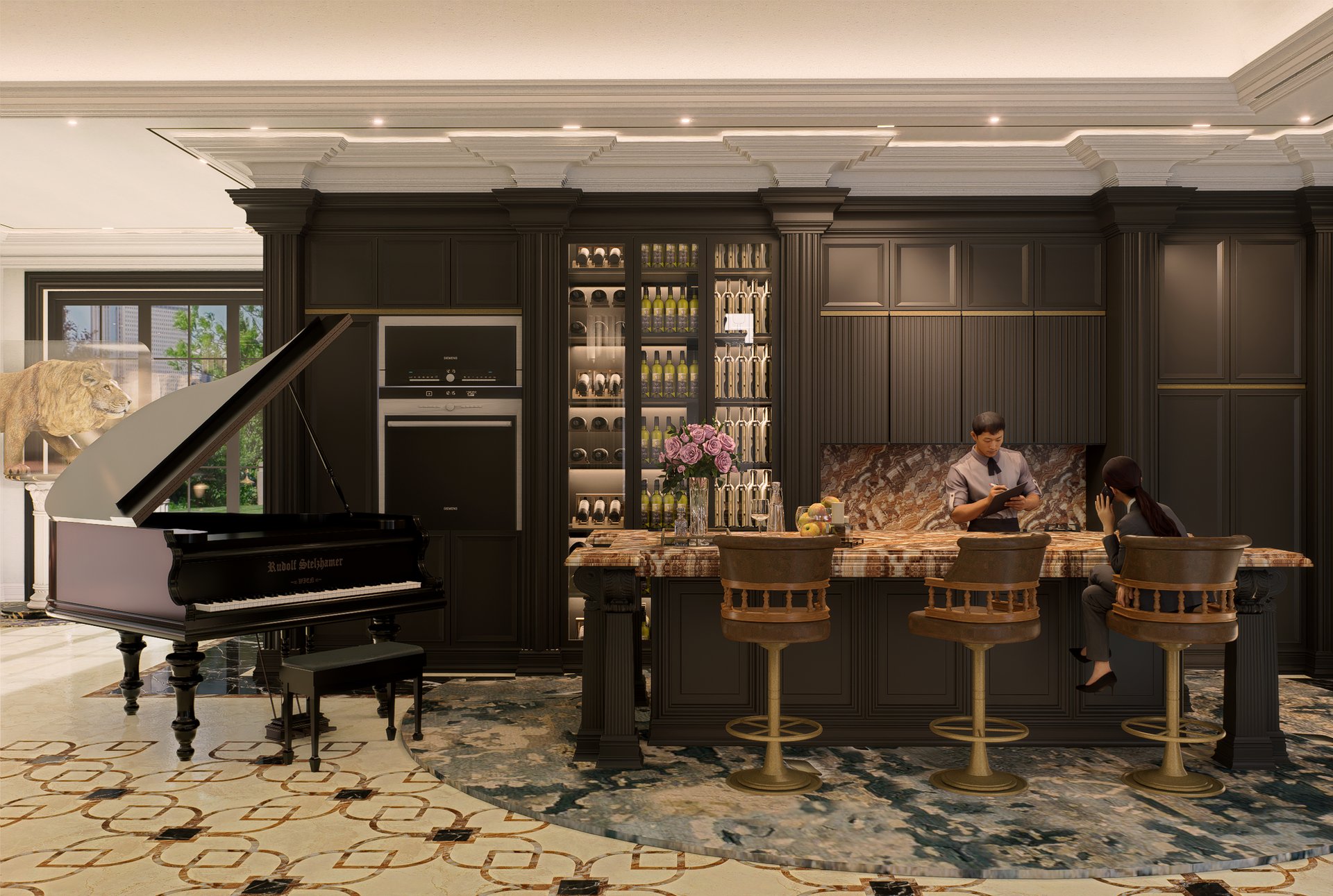 black blue and yellow textile