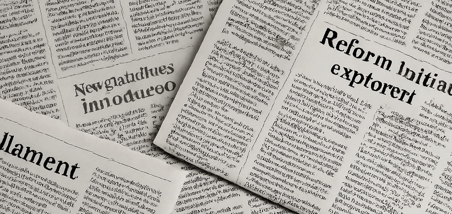 Newspaper-style collage with bold headlines, inspired by The Hindu editorials for UPSC/SSC vocabulary learning