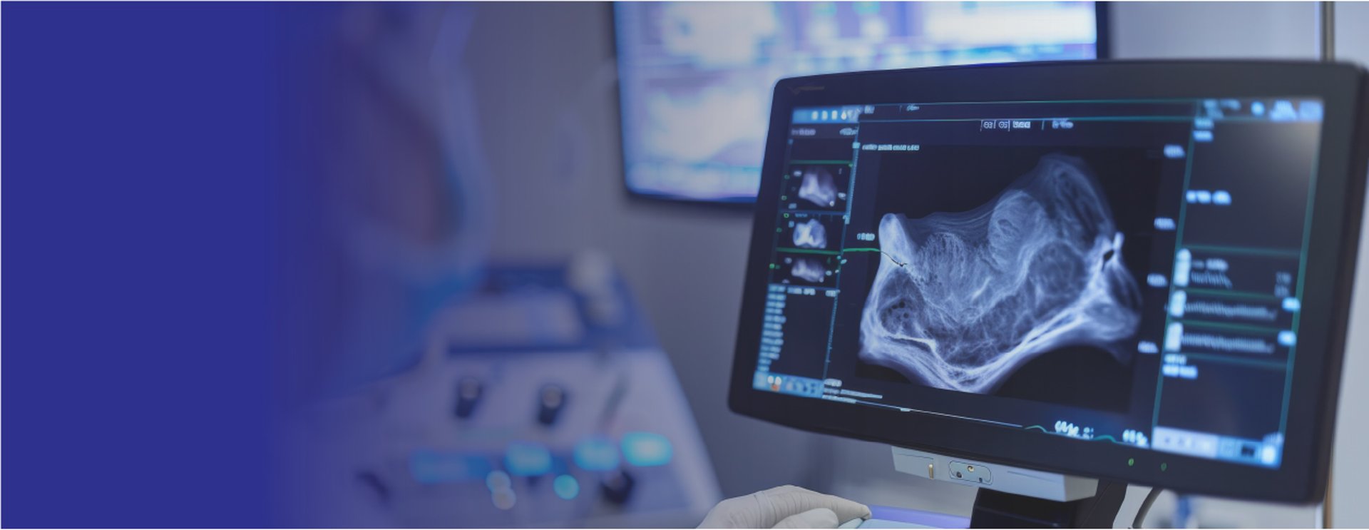 an abstract photo of a curved building with a blue sky in the background