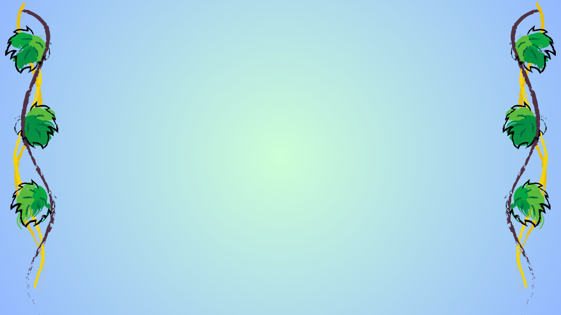blue green background with vines