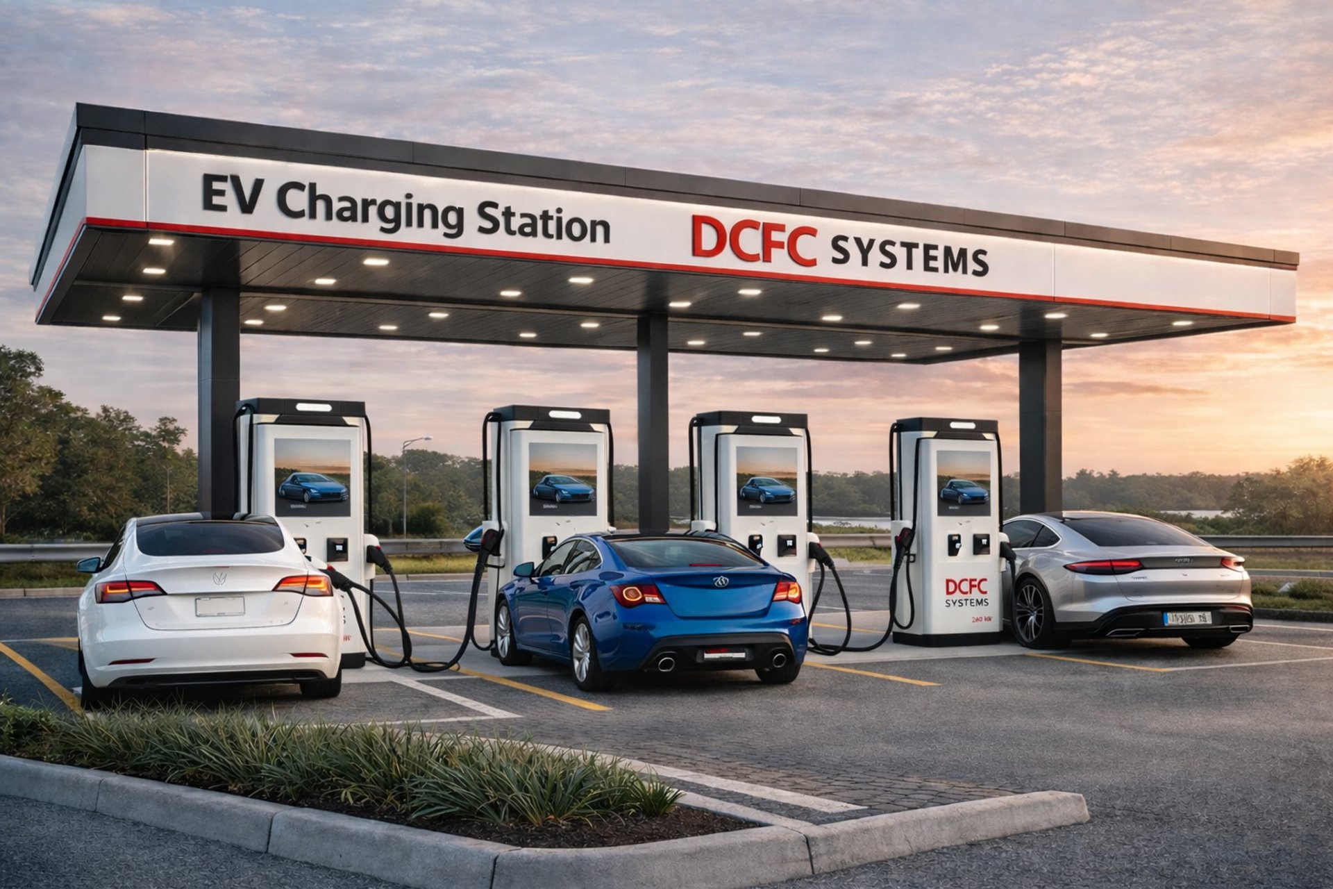 empty concrete road covered surrounded by tall tress with sun rays