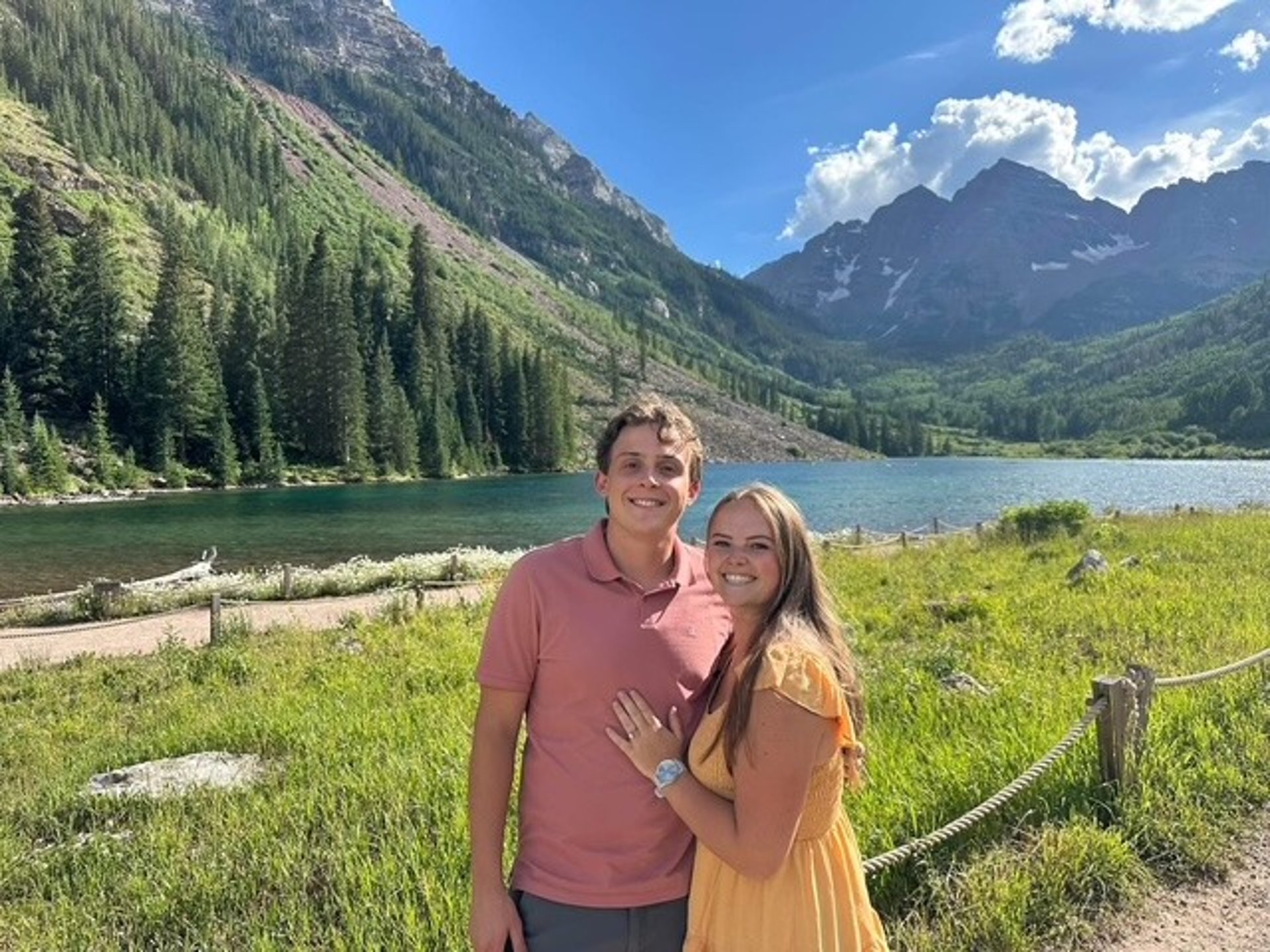 couple wearing silver-colored rings