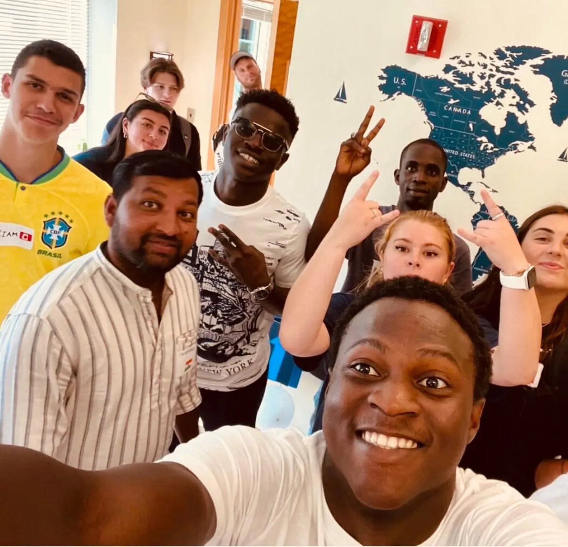 woman wearing yellow long-sleeved dress under white clouds and blue sky during daytime