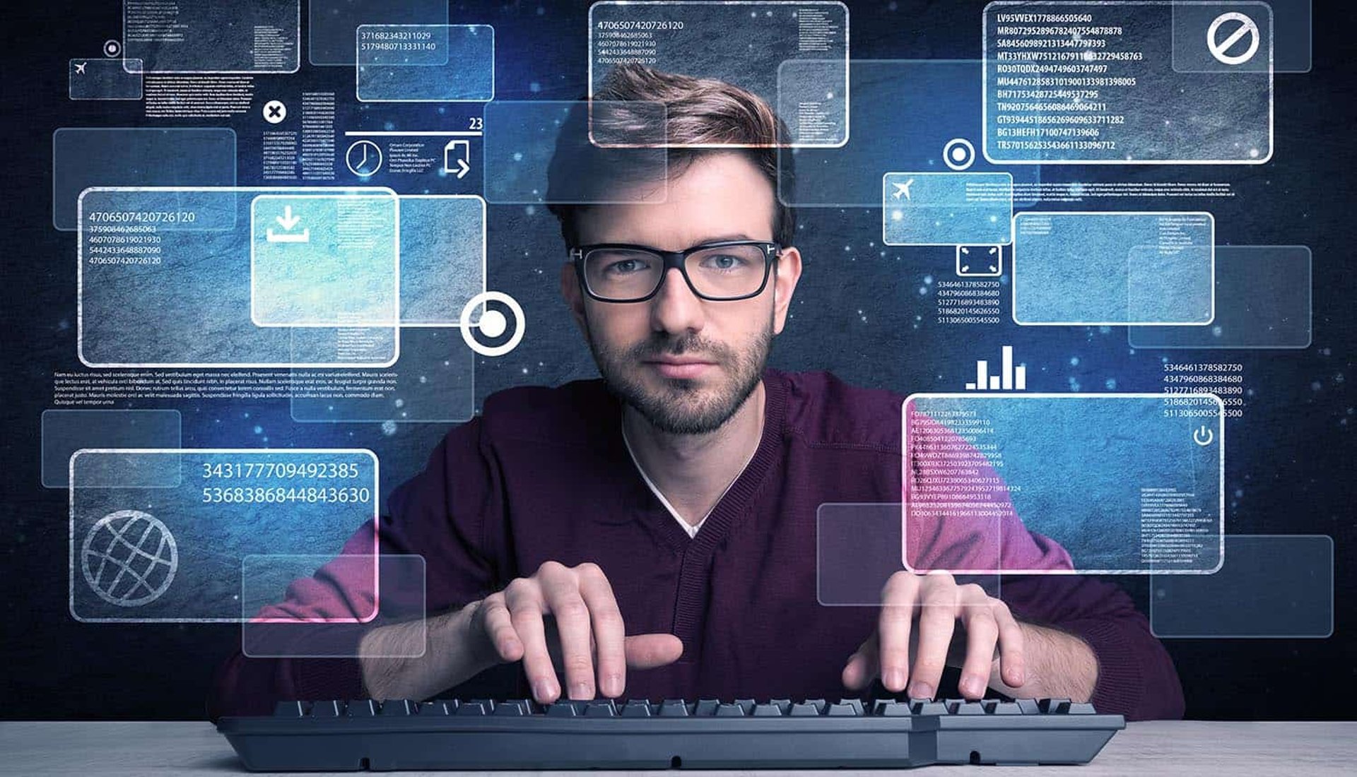 black blue and yellow textile