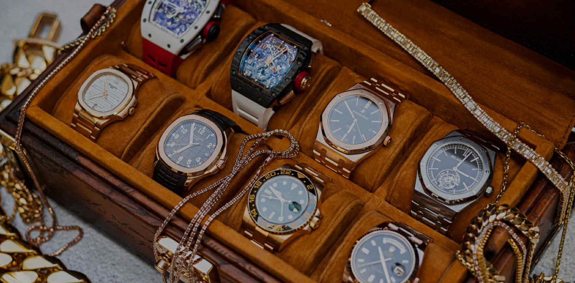 silver and black digital watch