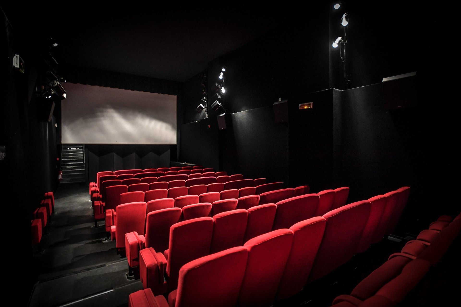 yellow theater seats