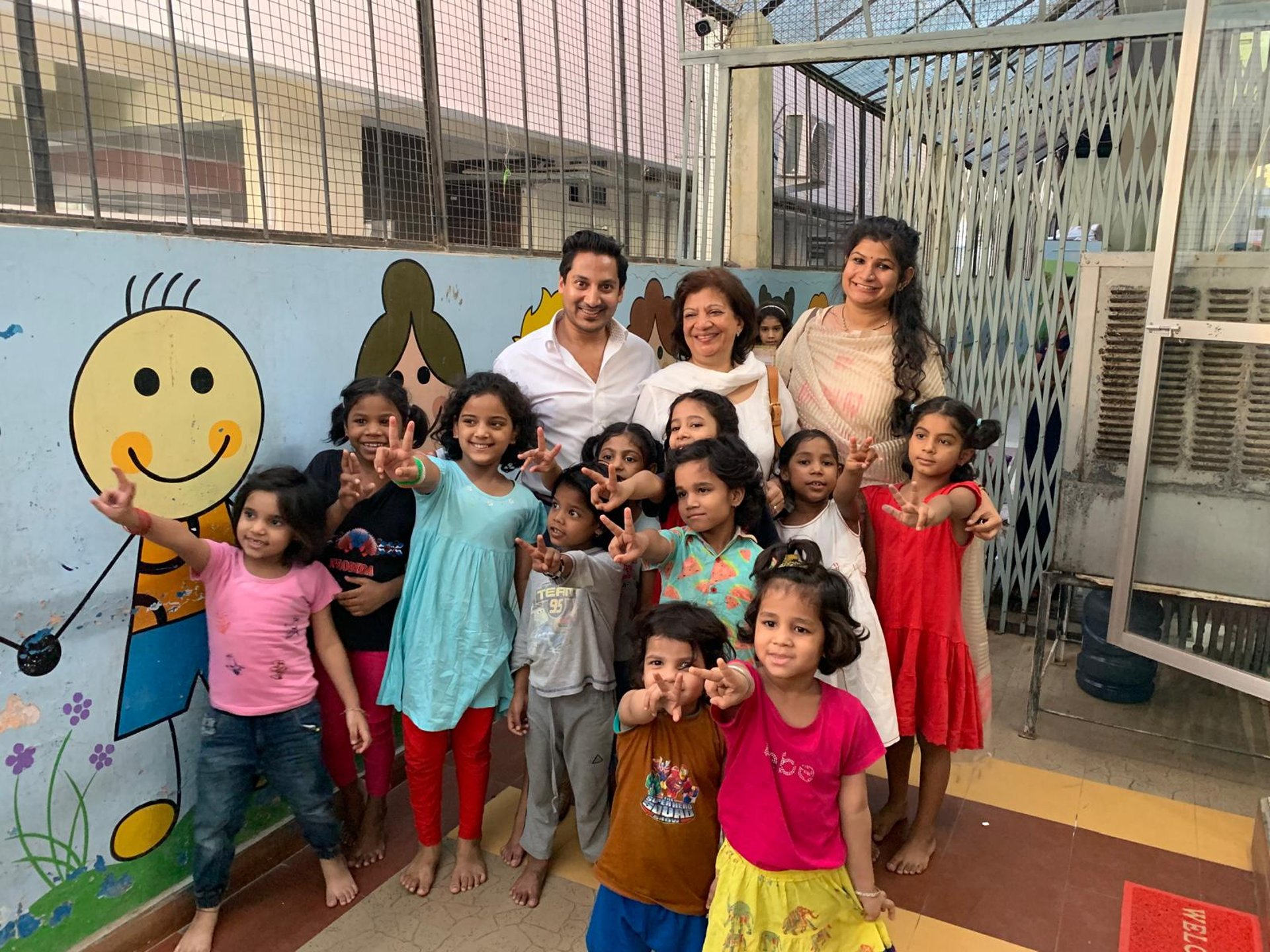 an abstract photo of a curved building with a blue sky in the background