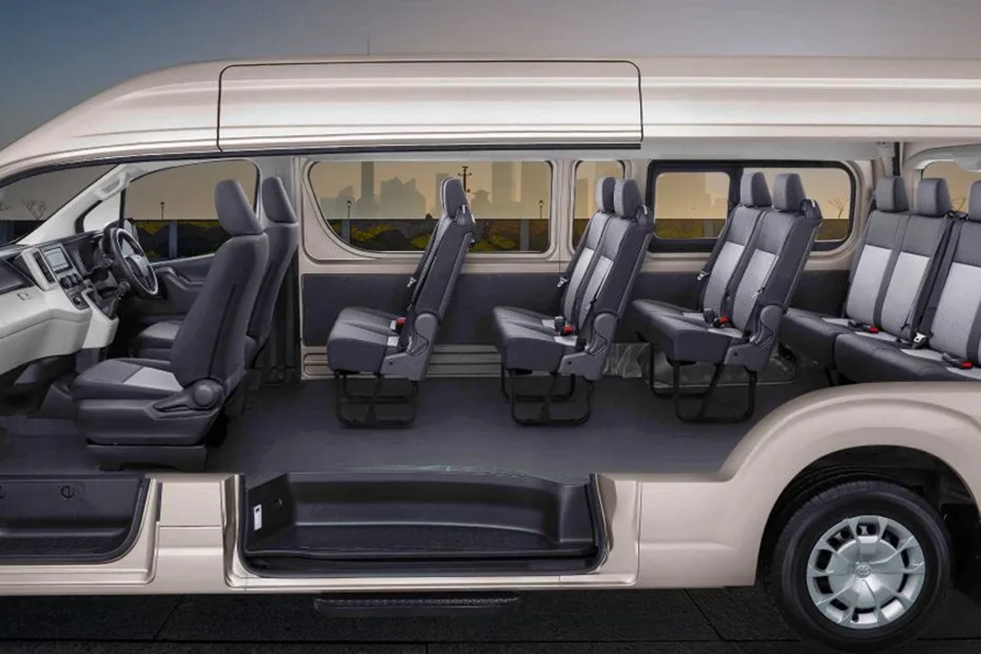 the back of a white van