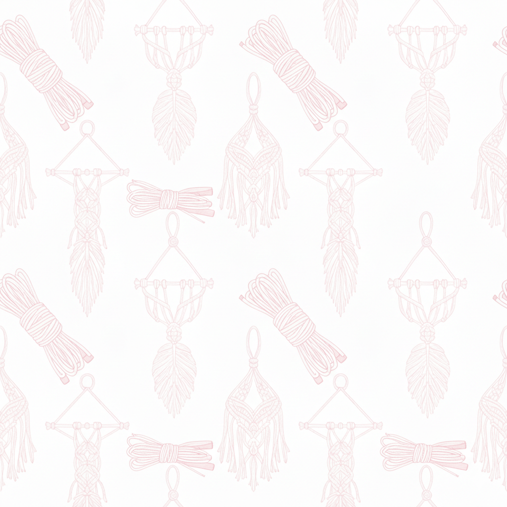 fondo blanco de macrame