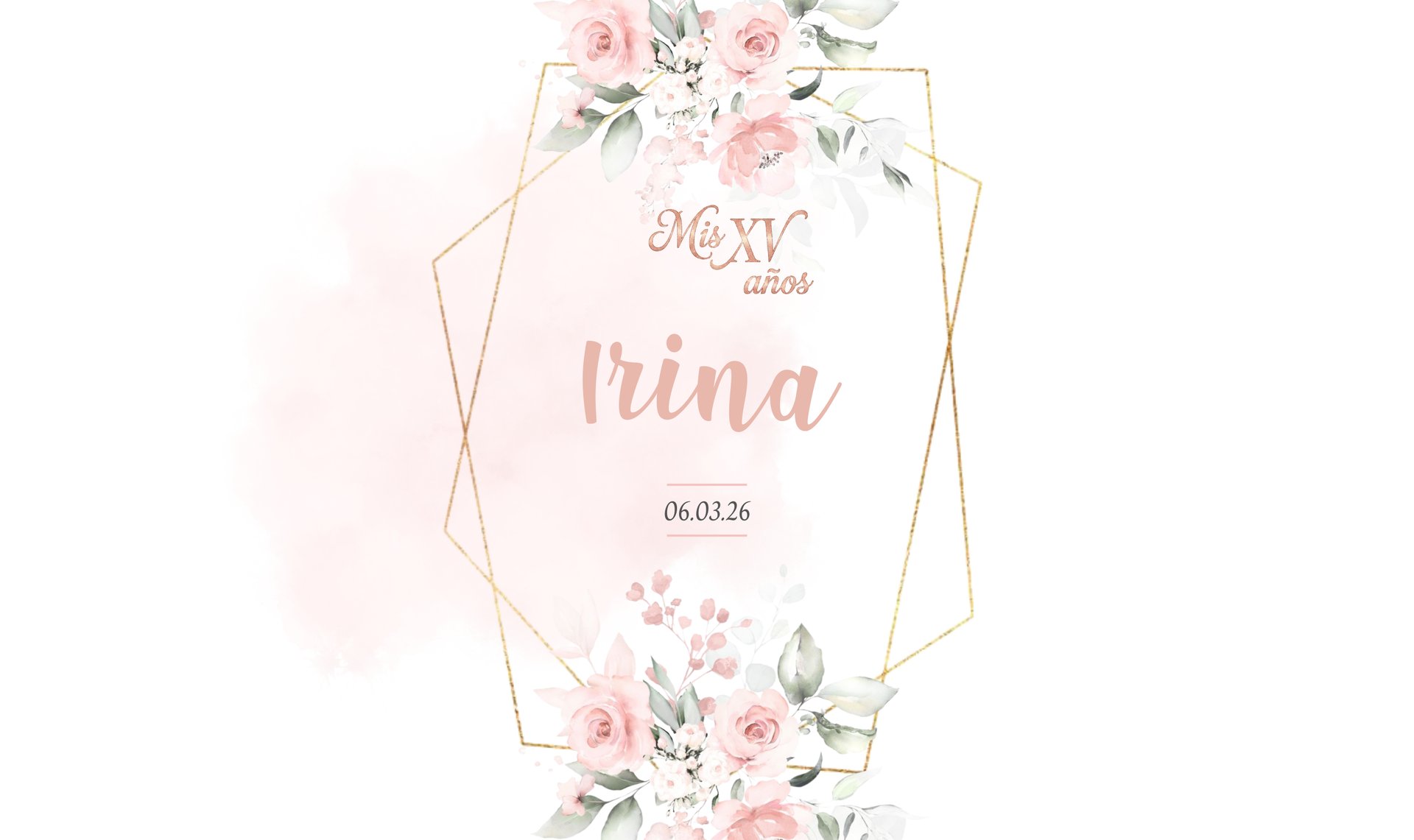 a cake with candles and flowers on a table