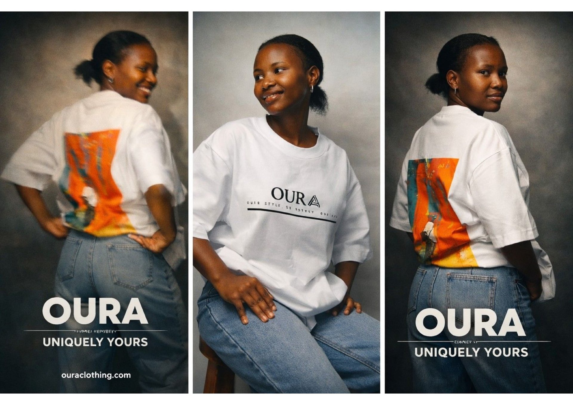 A person poses dramatically, reaching upwards.