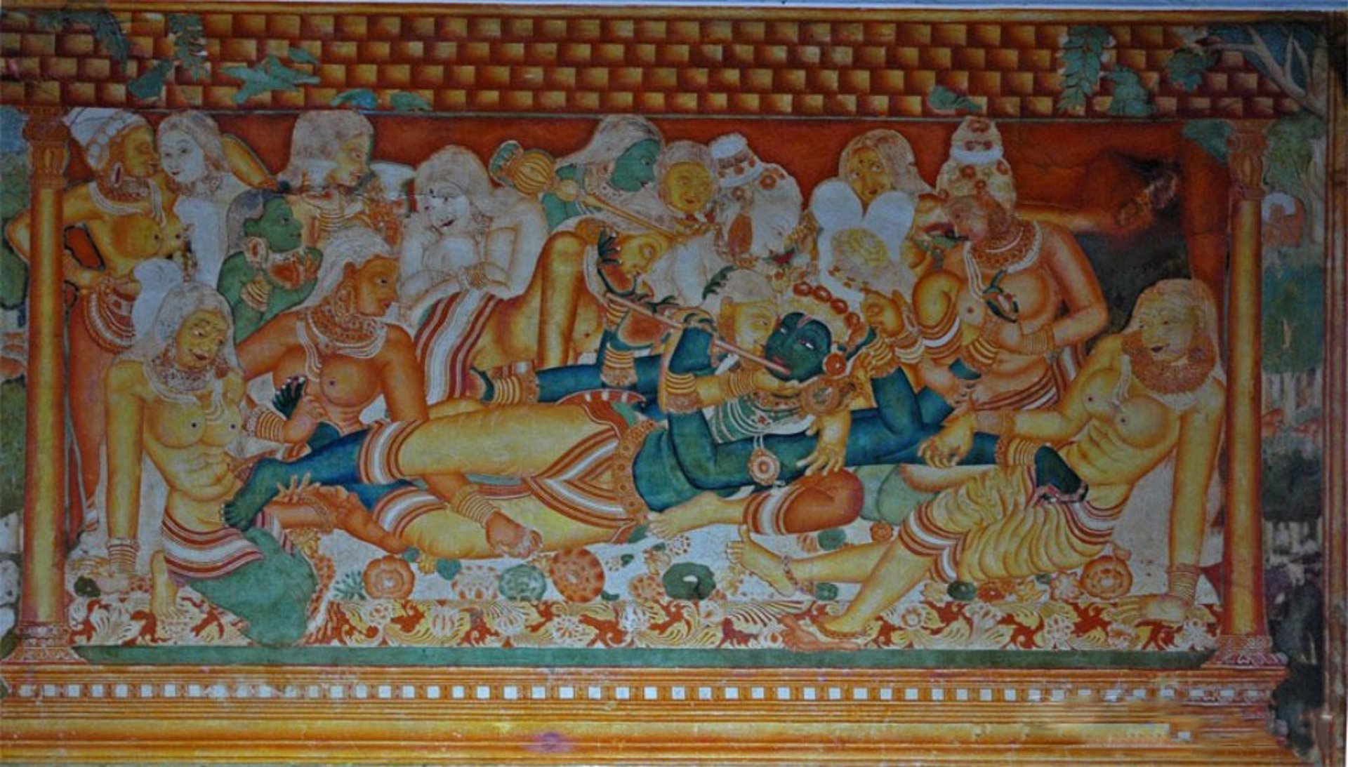 black blue and yellow textile