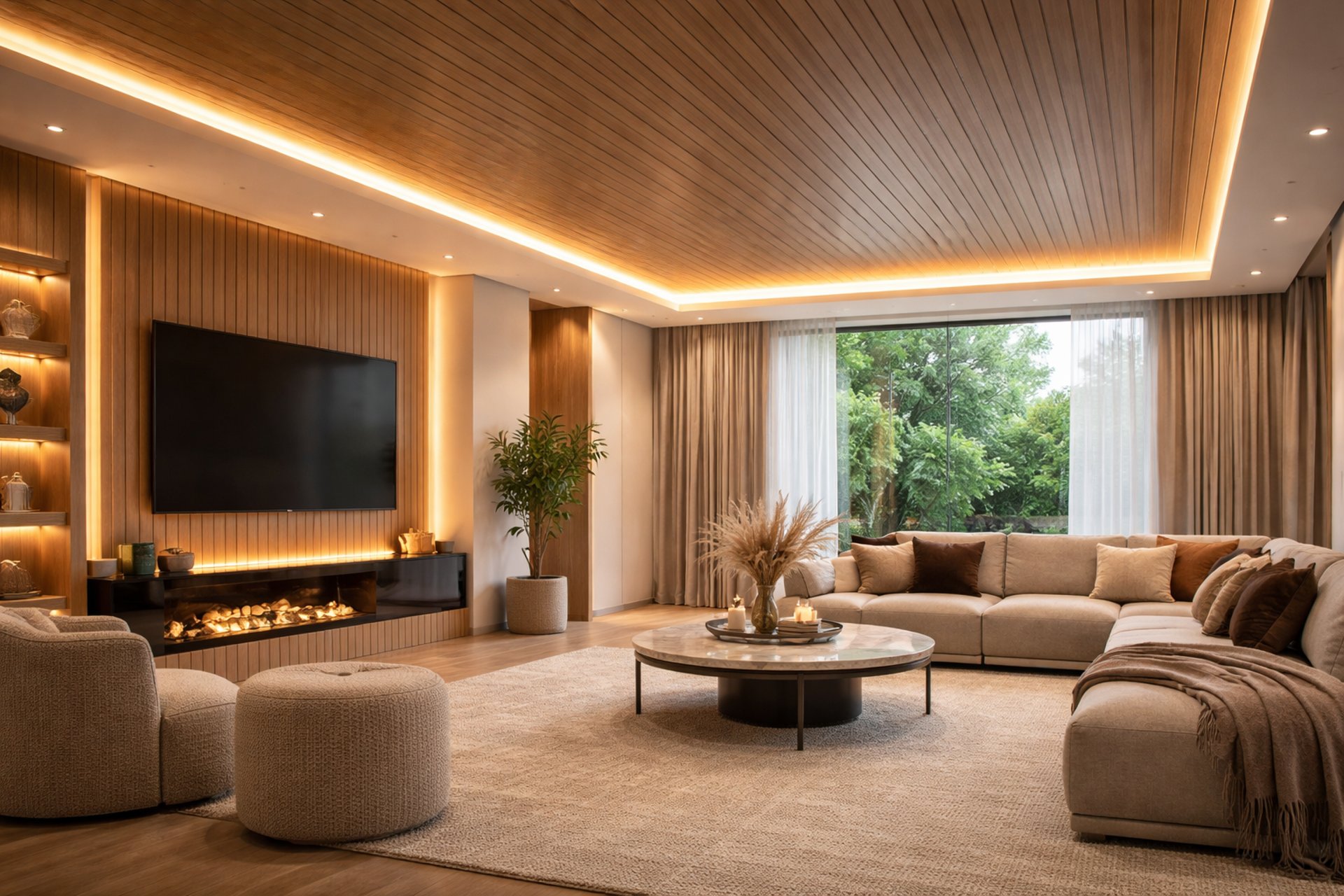 an abstract photo of a curved building with a blue sky in the background