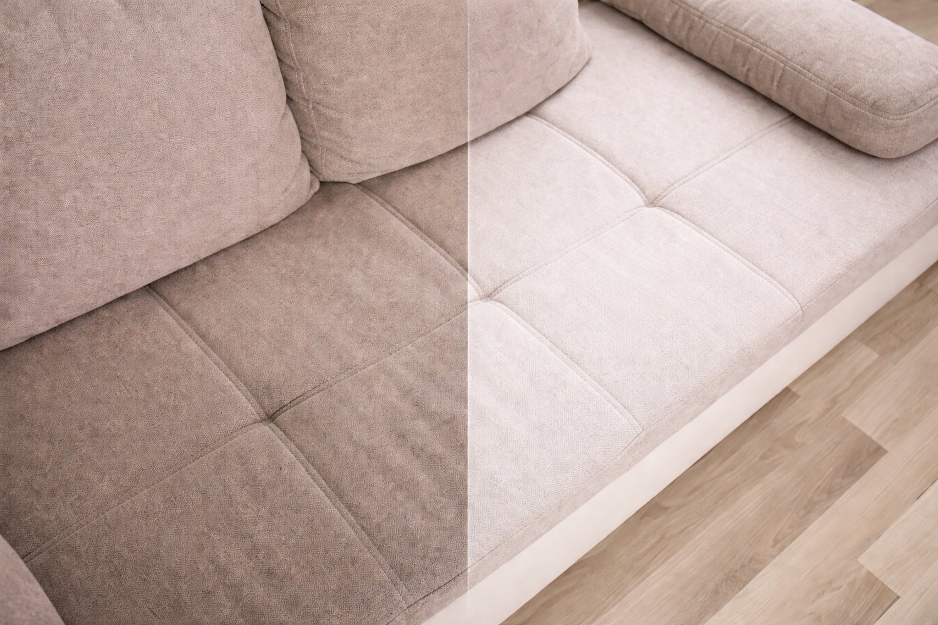 black and brown leather padded tub sofa