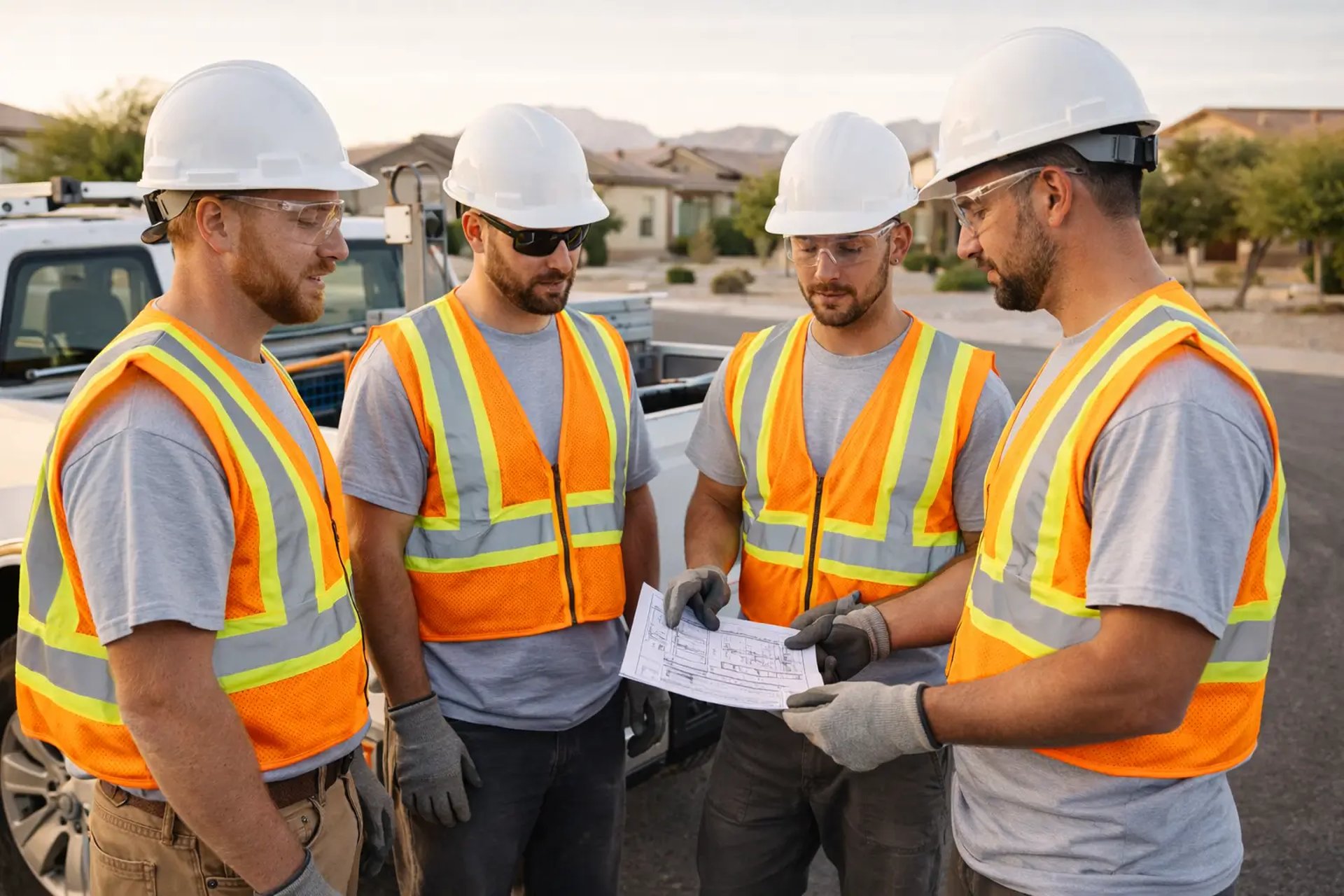 residential concrete sidewalk and front walkway in Queen Creek, Arizona