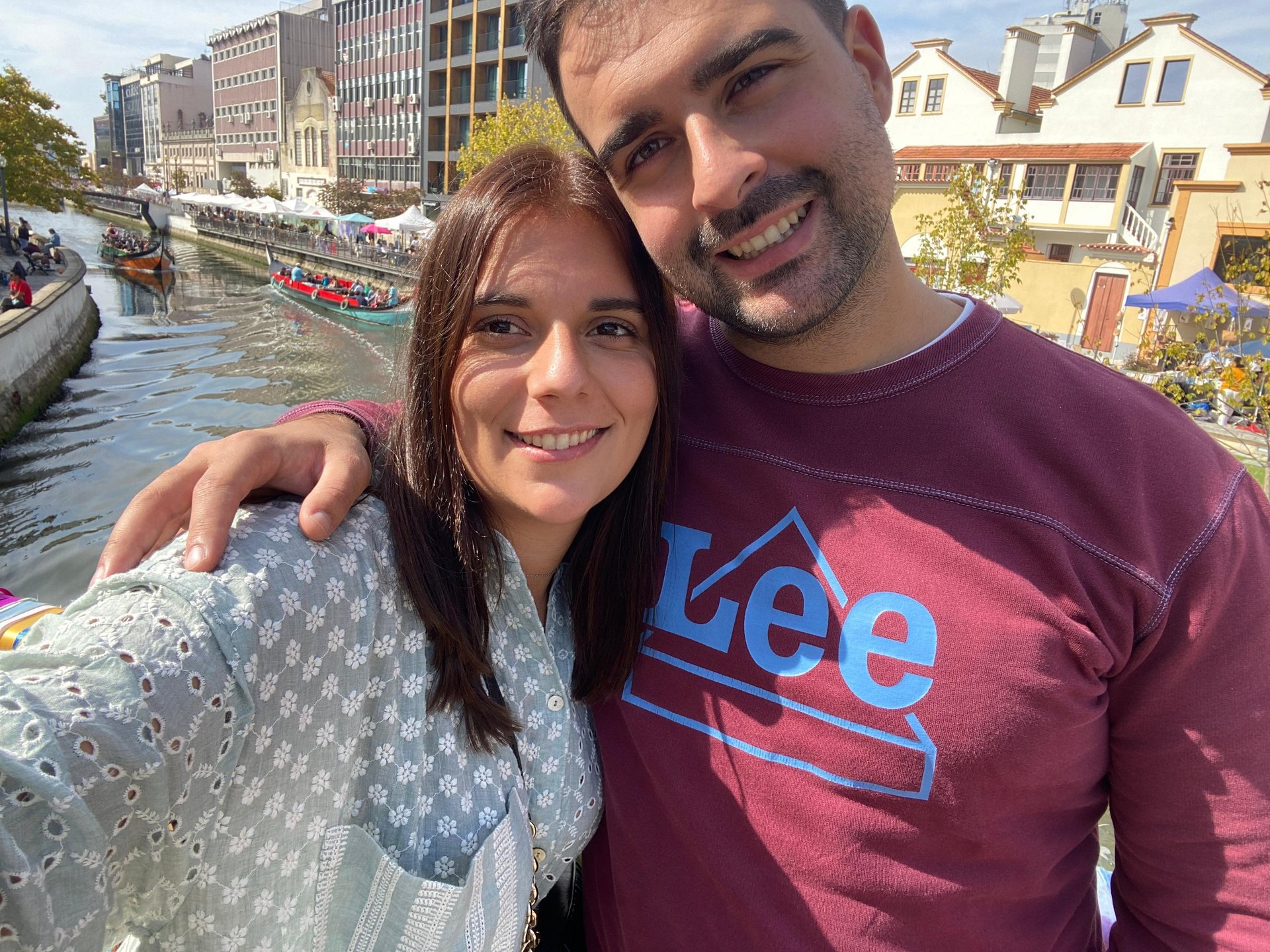 couple wearing silver-colored rings