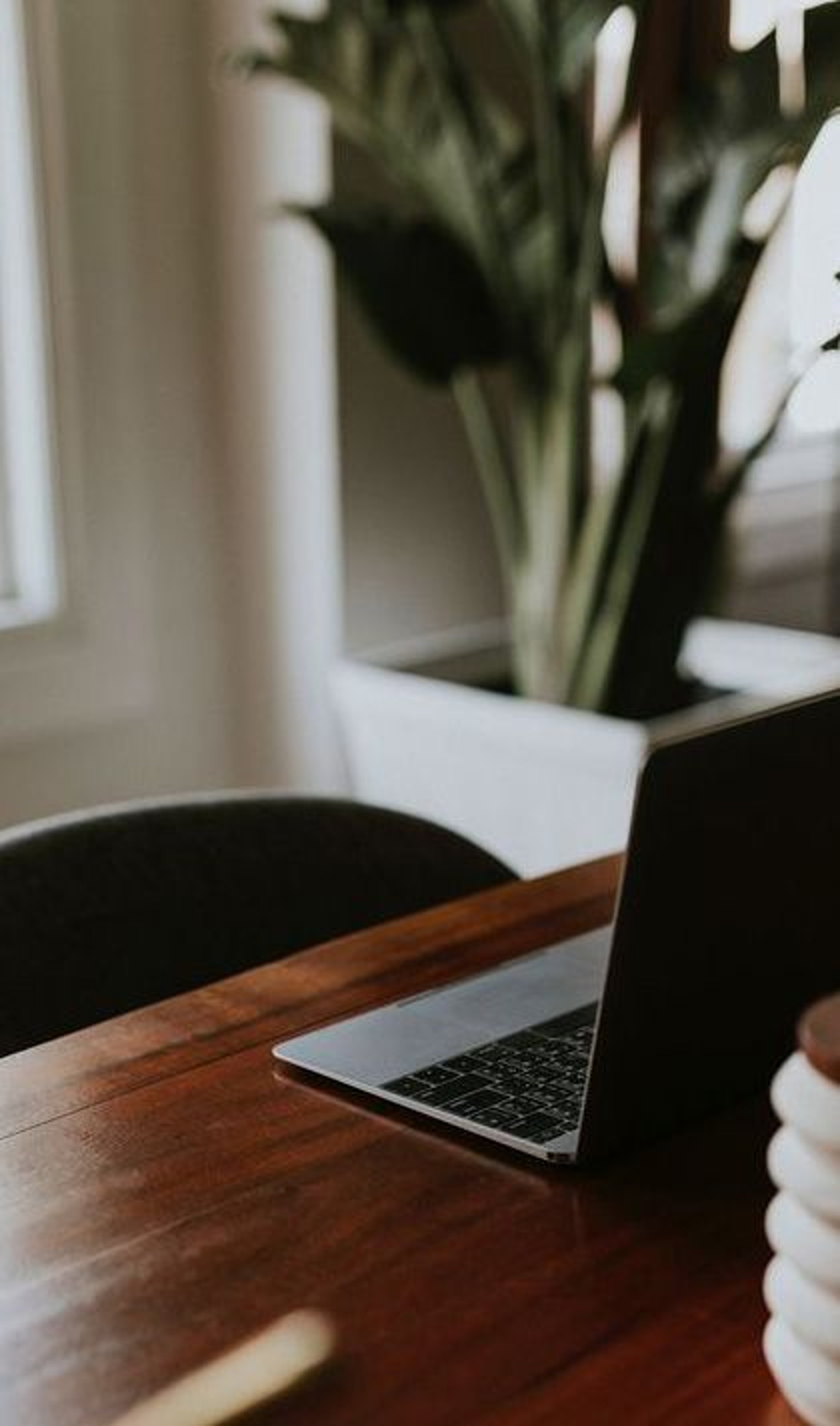 an abstract photo of a curved building with a blue sky in the background