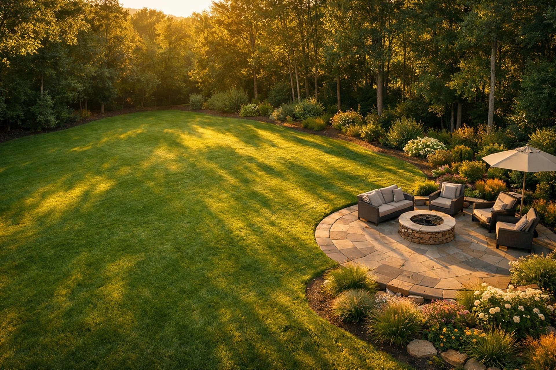 green trees on green grass field during daytime