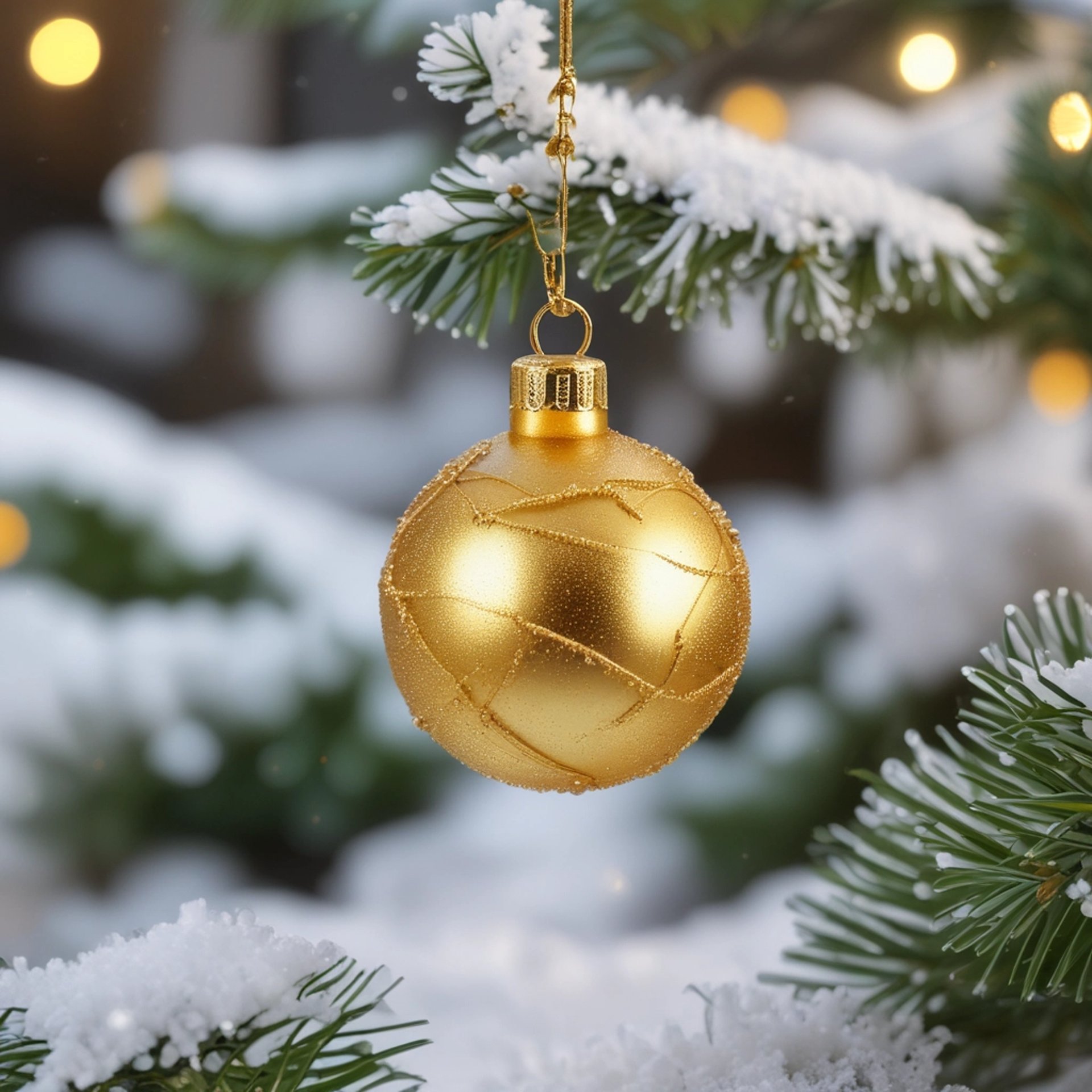 a close up of a christmas wreath on a red background
