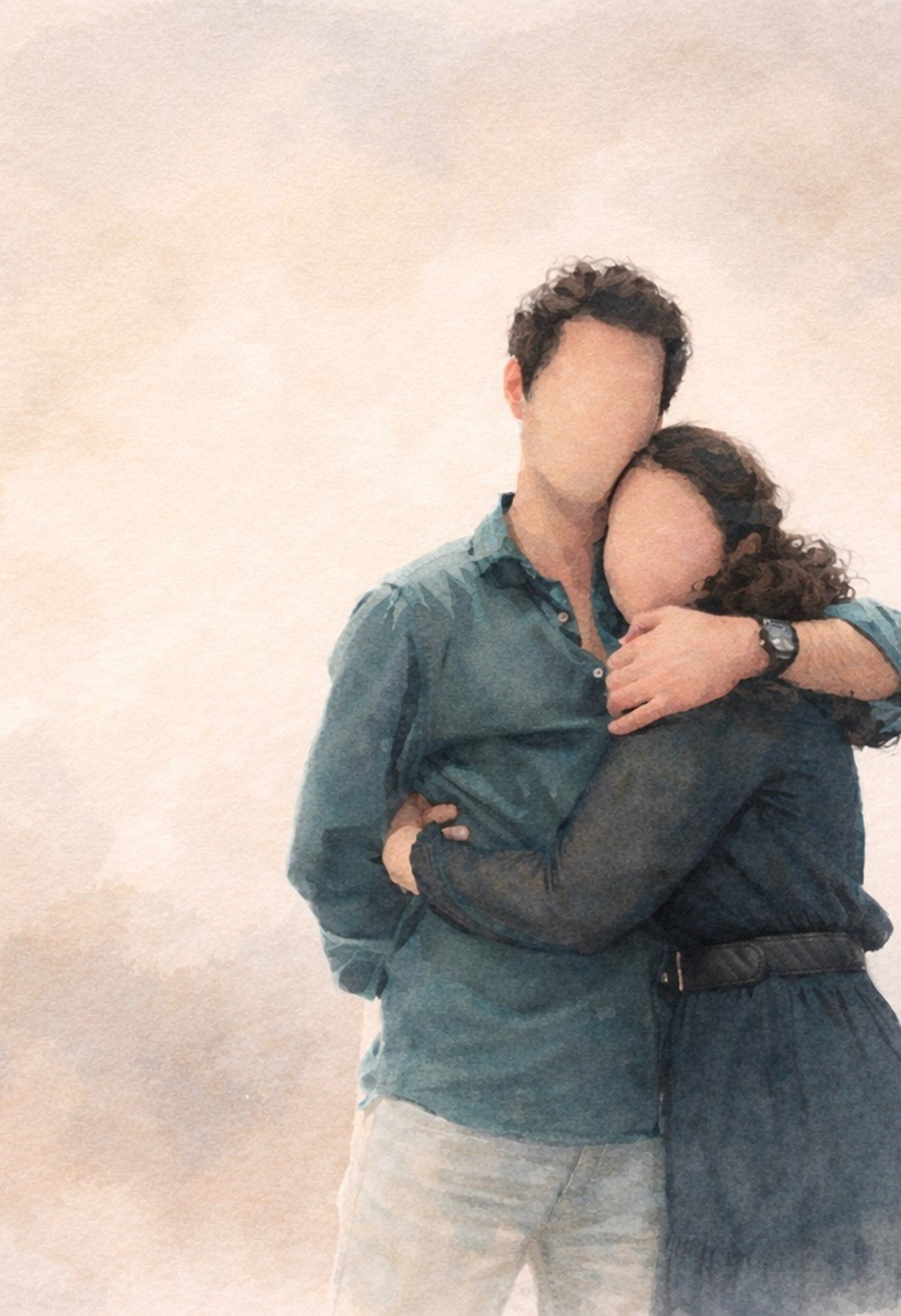 couple wearing silver-colored rings