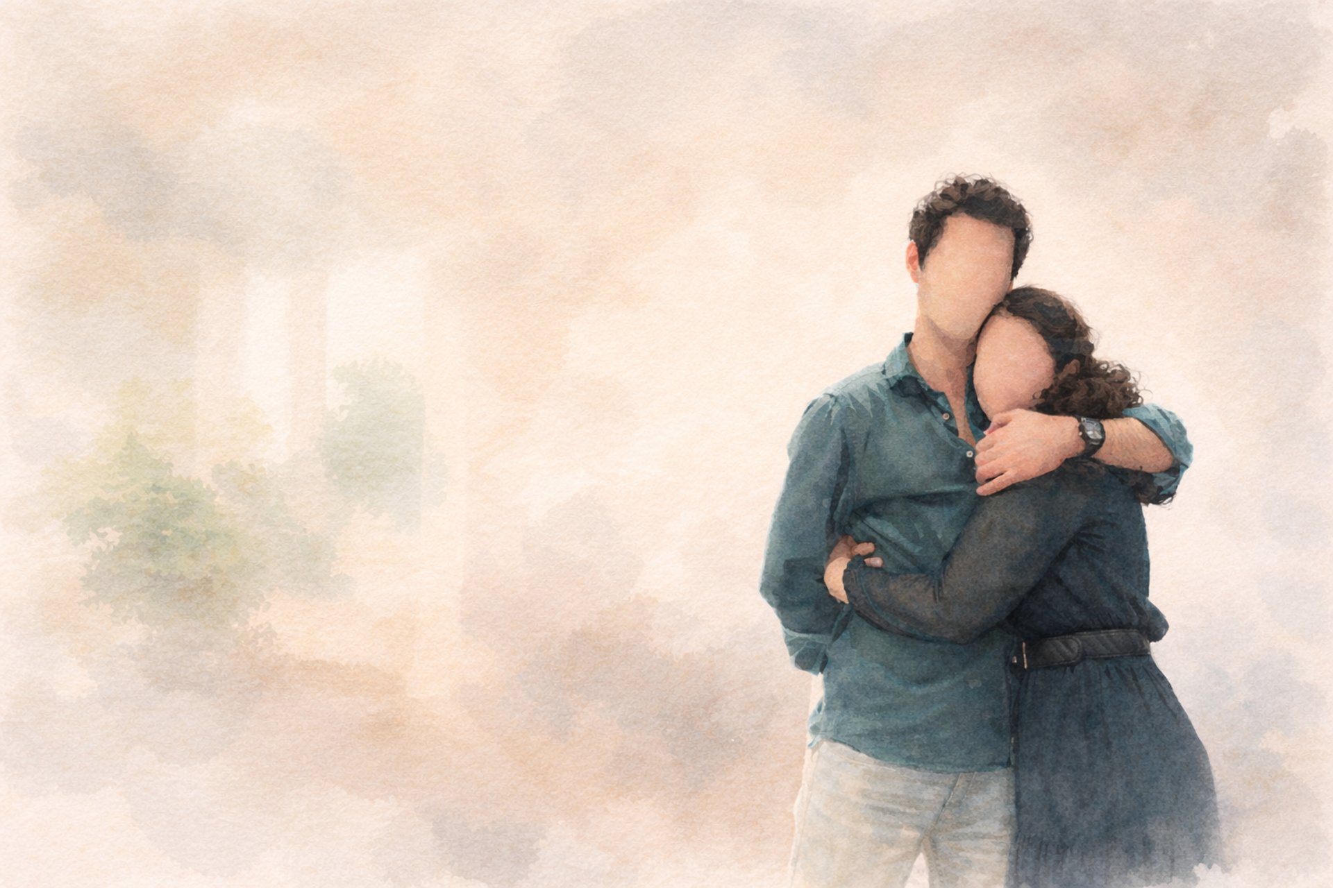 couple wearing silver-colored rings